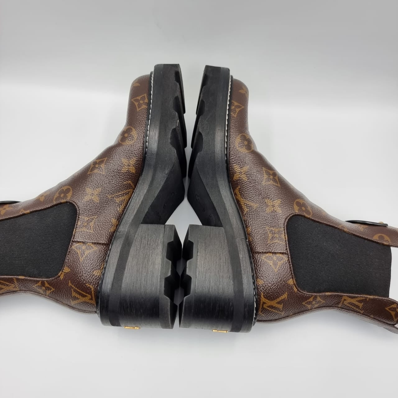 Louis Vuitton Beaubourg Ankle Boots Mono Size 37/23,5