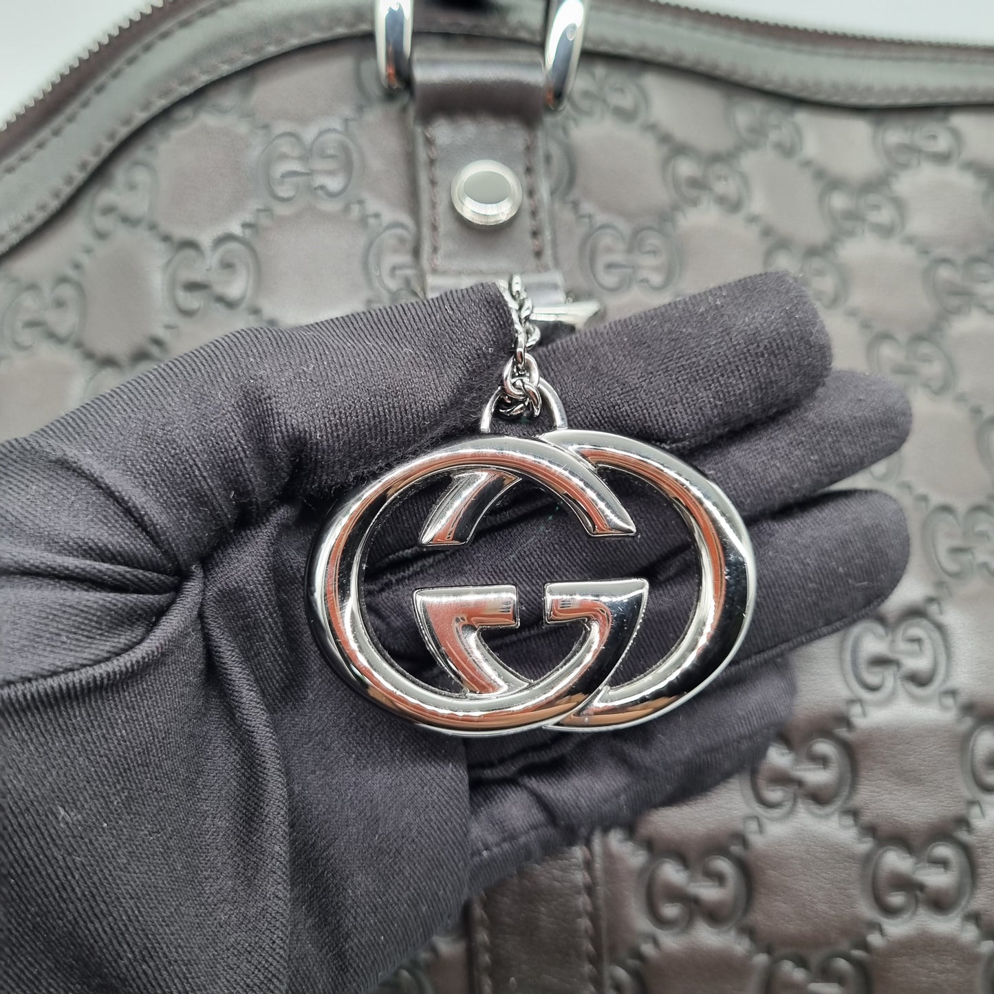 Gucci Guccisima Hobobag Darkbrown size 35x16x35