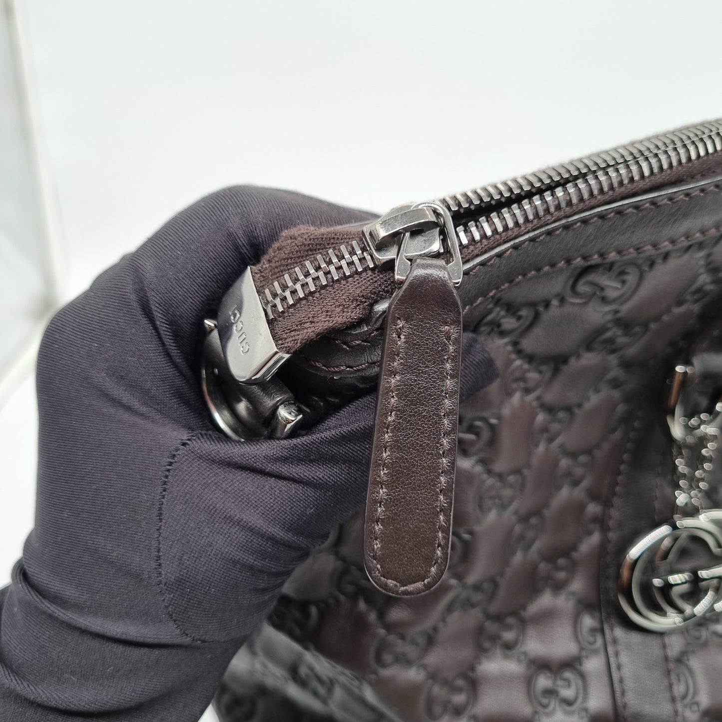 Gucci Guccisima Hobobag Darkbrown size 35x16x35