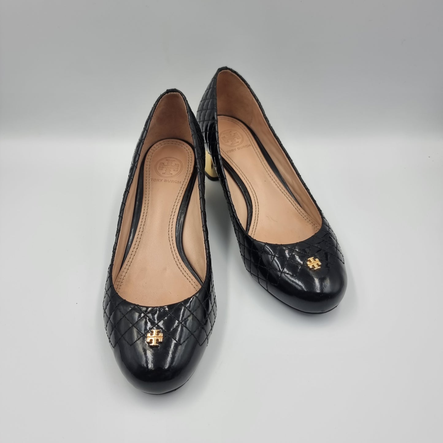 Tory Burch Patent Pump Black Insole 24.5