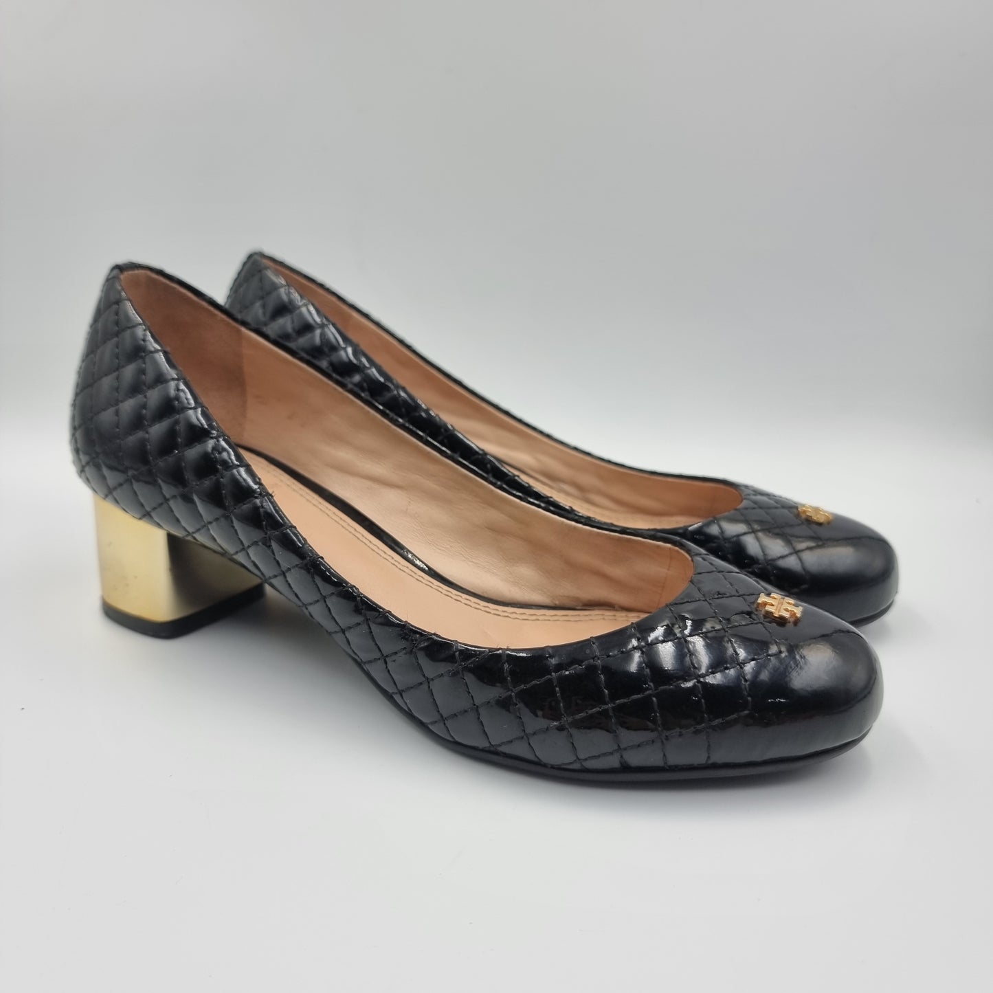 Tory Burch Patent Pump Black Insole 24.5