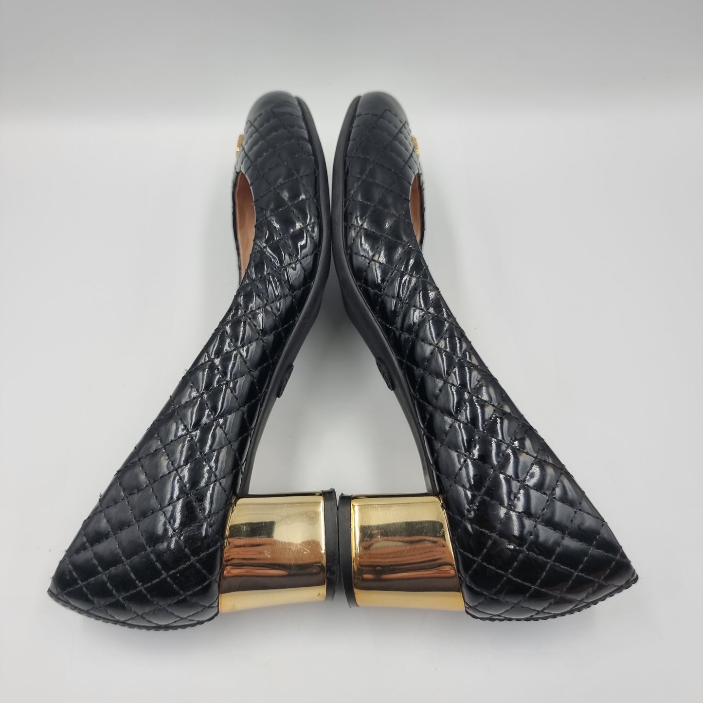 Tory Burch Patent Pump Black Insole 24.5
