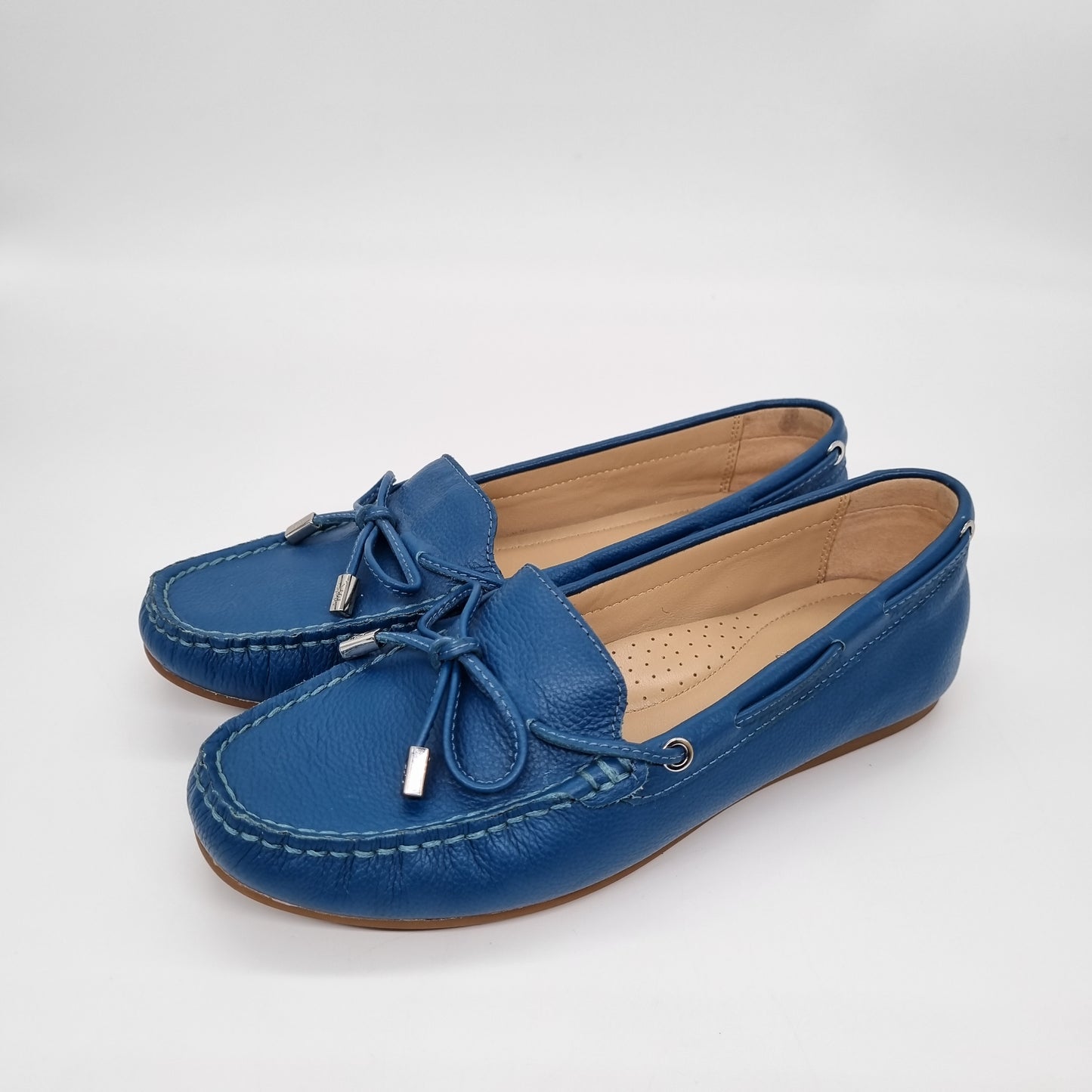 Michael Kors Sutton Moc Slip On Blue Size 7M/24,5