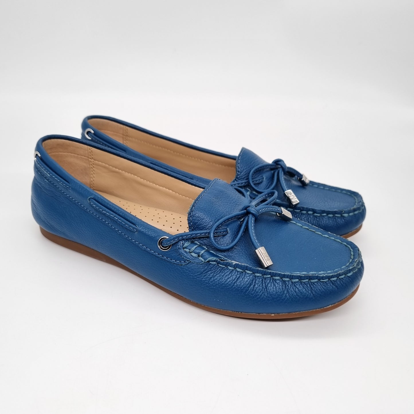 Michael Kors Sutton Moc Slip On Blue Size 7M/24,5