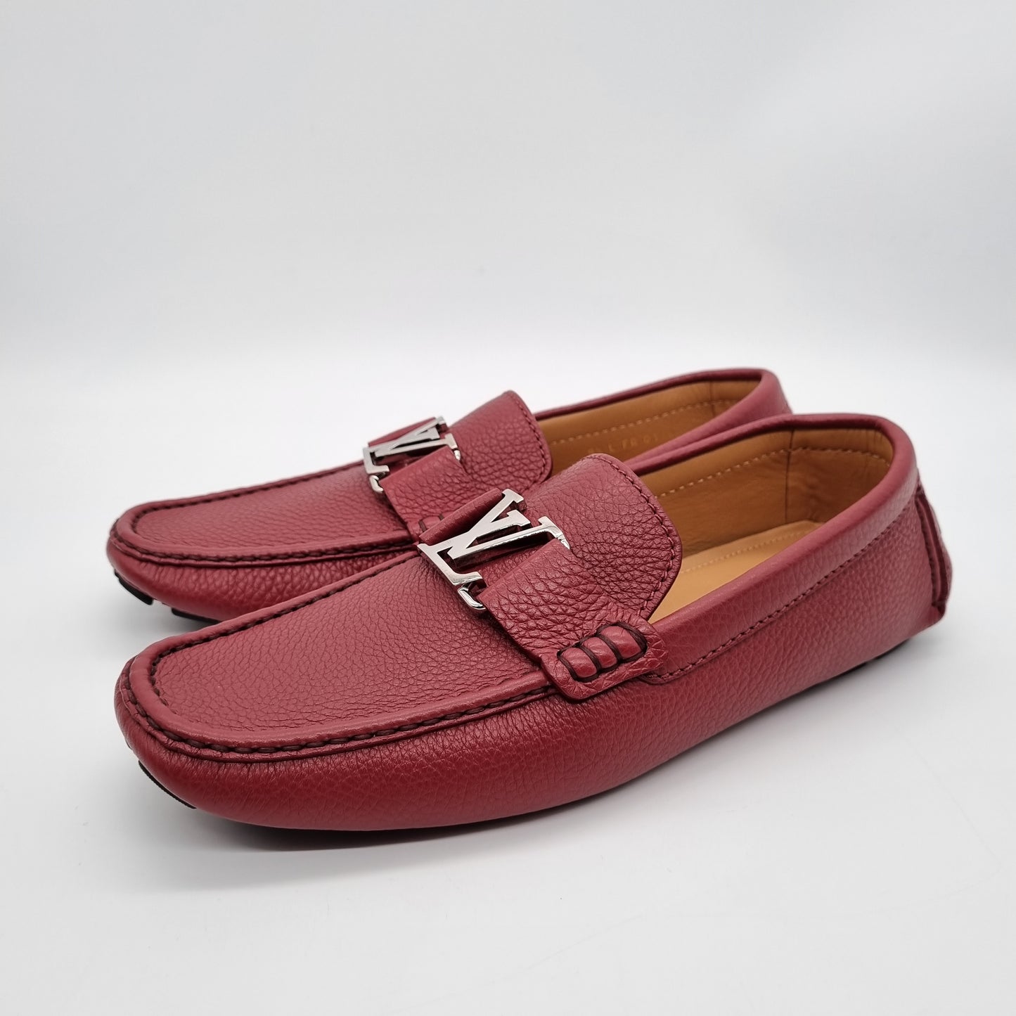Louis Vuitton Monte Carlo Leather Loafer Hibiscus Red Size 8,5/28,5
