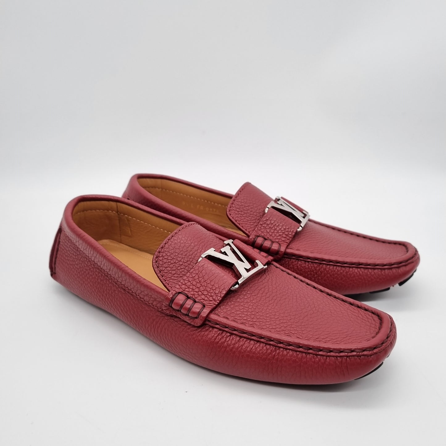 Louis Vuitton Monte Carlo Leather Loafer Hibiscus Red Size 8,5/28,5