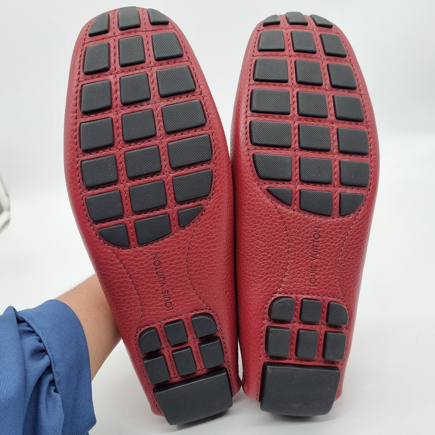 Louis Vuitton Monte Carlo Leather Loafer Hibiscus Red Size 8,5/28,5