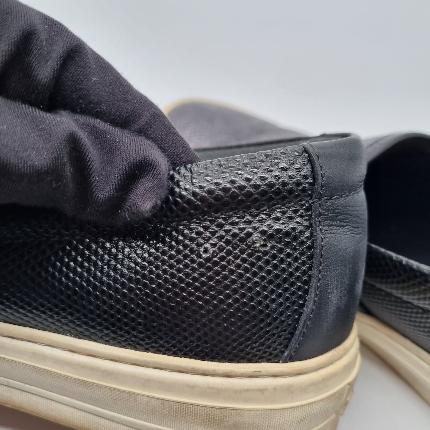 Salvatore Ferragamo Loafers Printed Snake Skin Black Insole 25,5