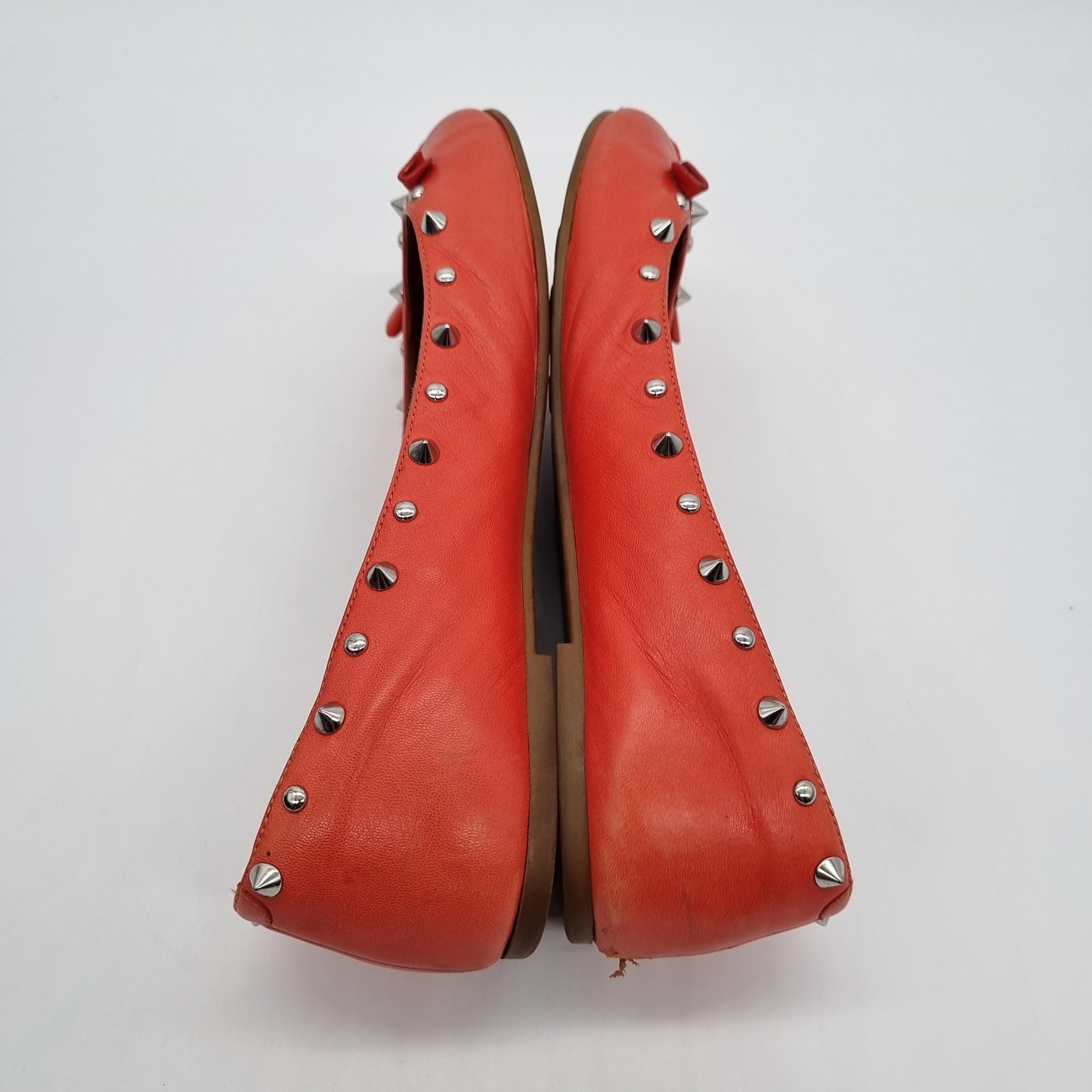 Marc by Marc Jacobs Ballerine Leather Orange Studed Size 41/27
