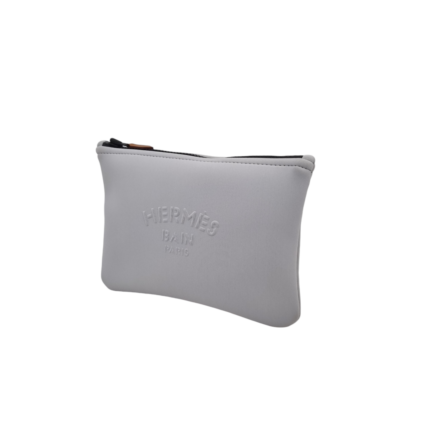 Hermes Bain Pouch Light Grey Size 22x15