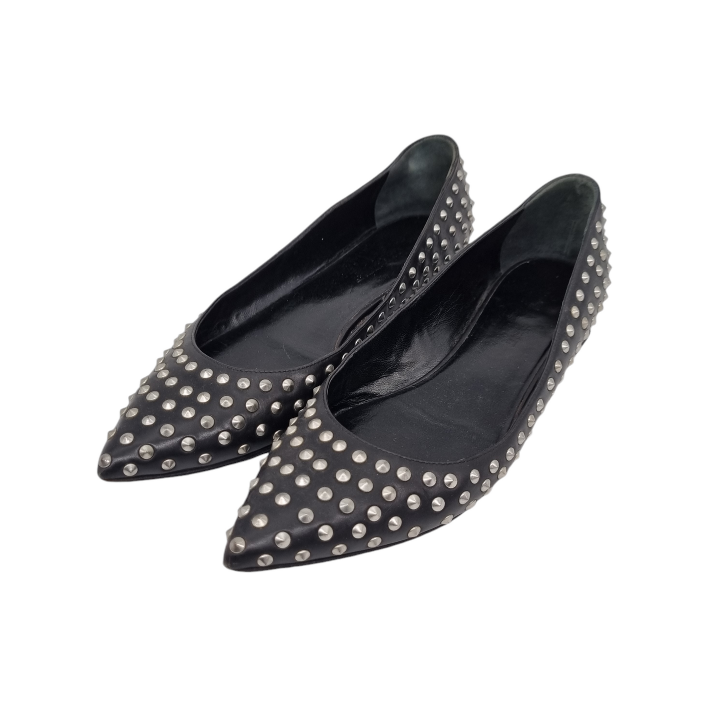 Yves Saint Laurent Flatshoes Stud Black Size 37/25