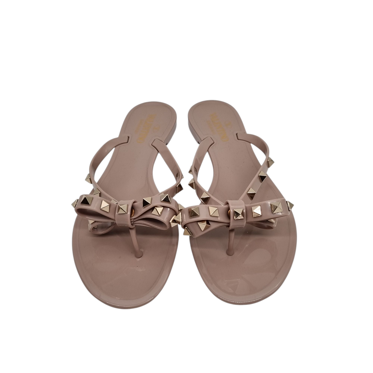 Valentino Garavani Rockstud Jelly Nude Size 39/25