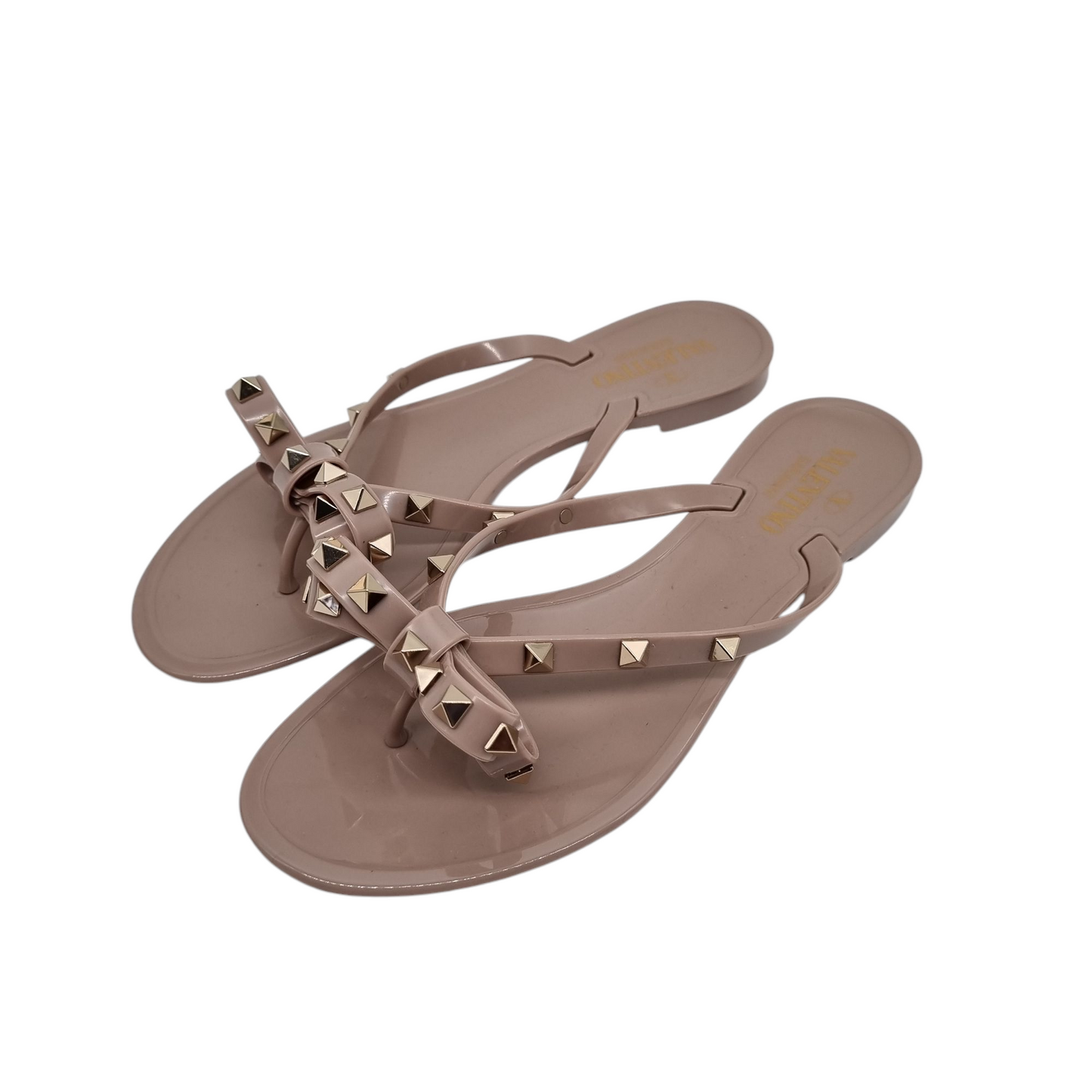 Valentino Garavani Rockstud Jelly Nude Size 39/25