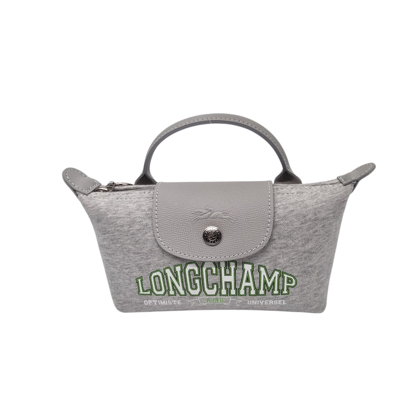 Longchamp Le Pliage XS Jersey University Collection Light Grey Size 16x6x10