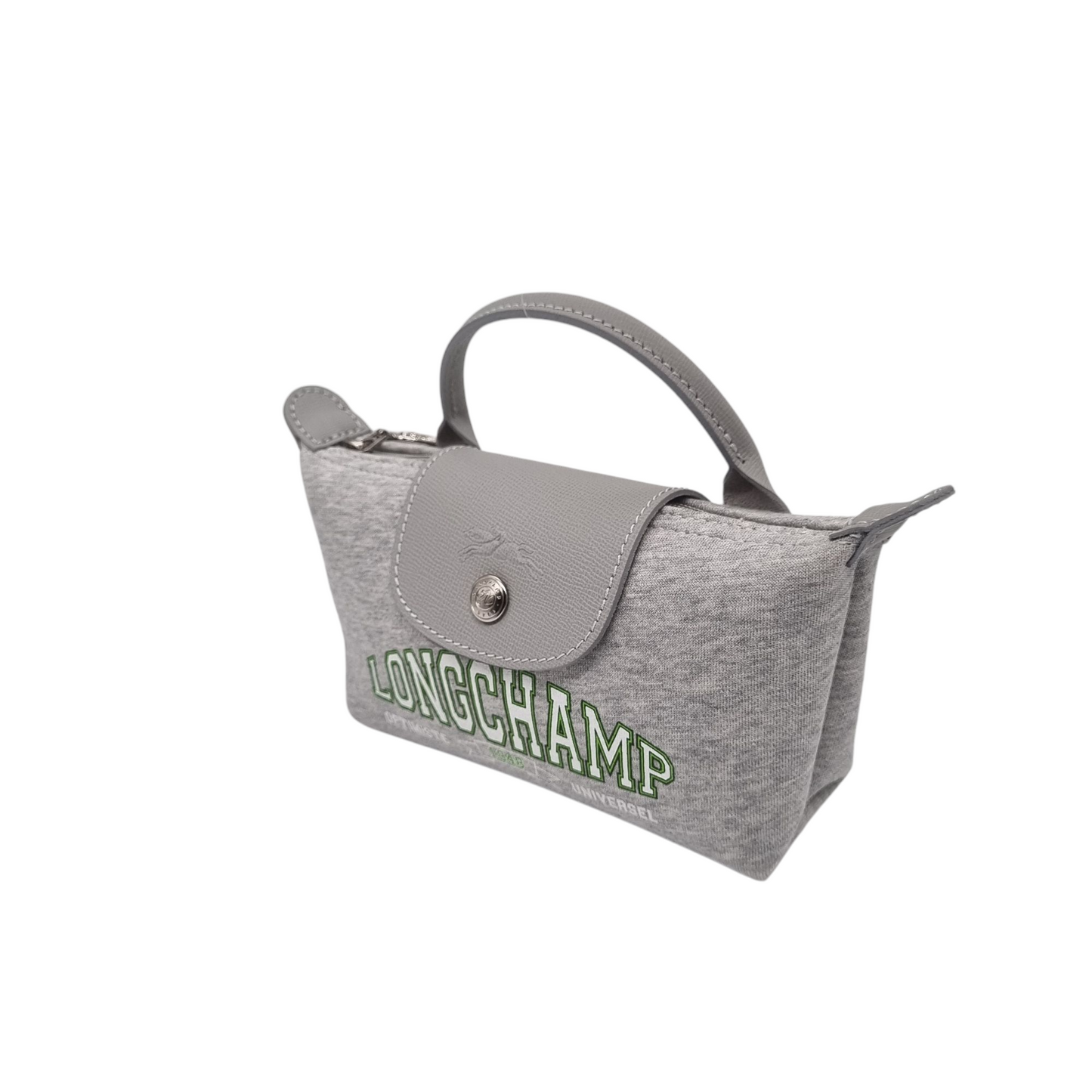 Longchamp Le Pliage XS Jersey University Collection Light Grey Size 16x6x10