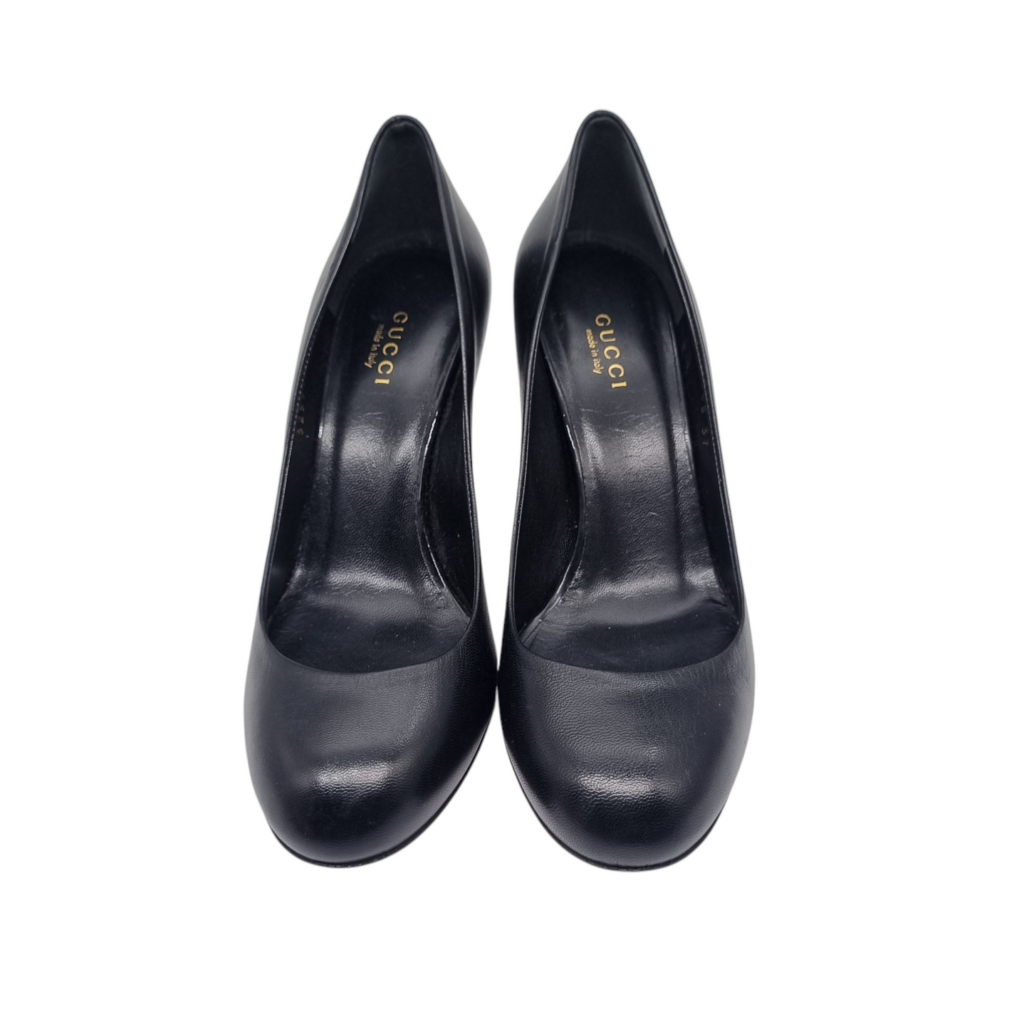 Gucci Heels Leather Black Size 37/24,5