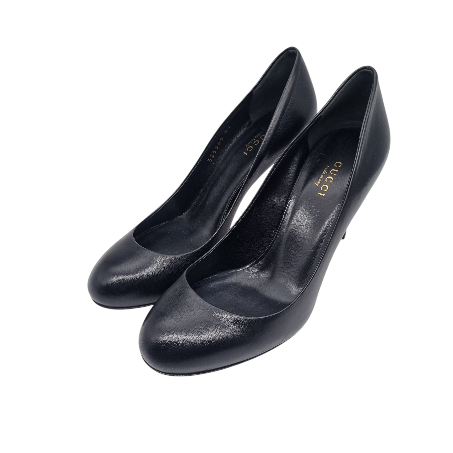 Gucci Heels Leather Black Size 37/24,5