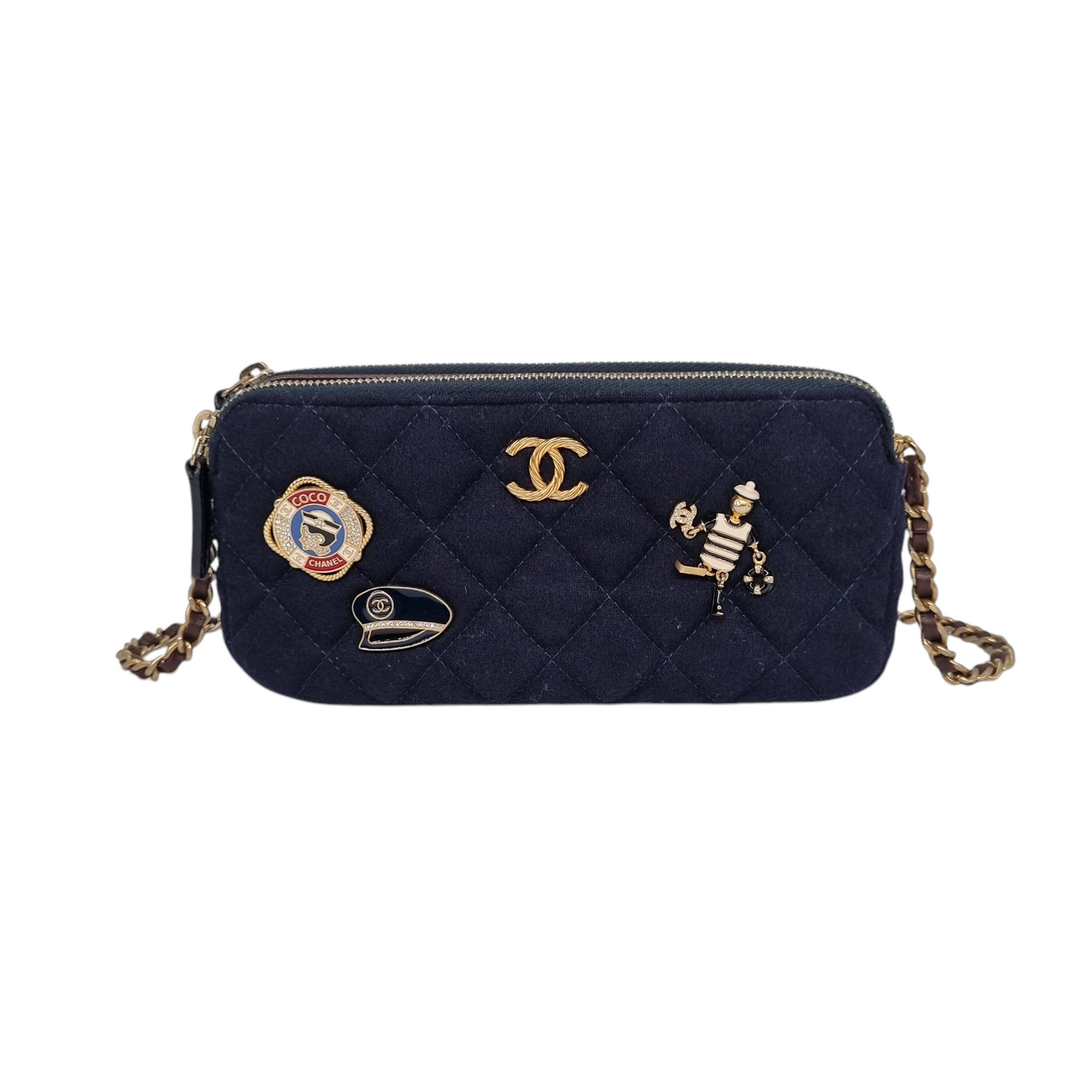 Chanel Charming Navy Crossbody Bag #26 2019 Size 19x4x10
