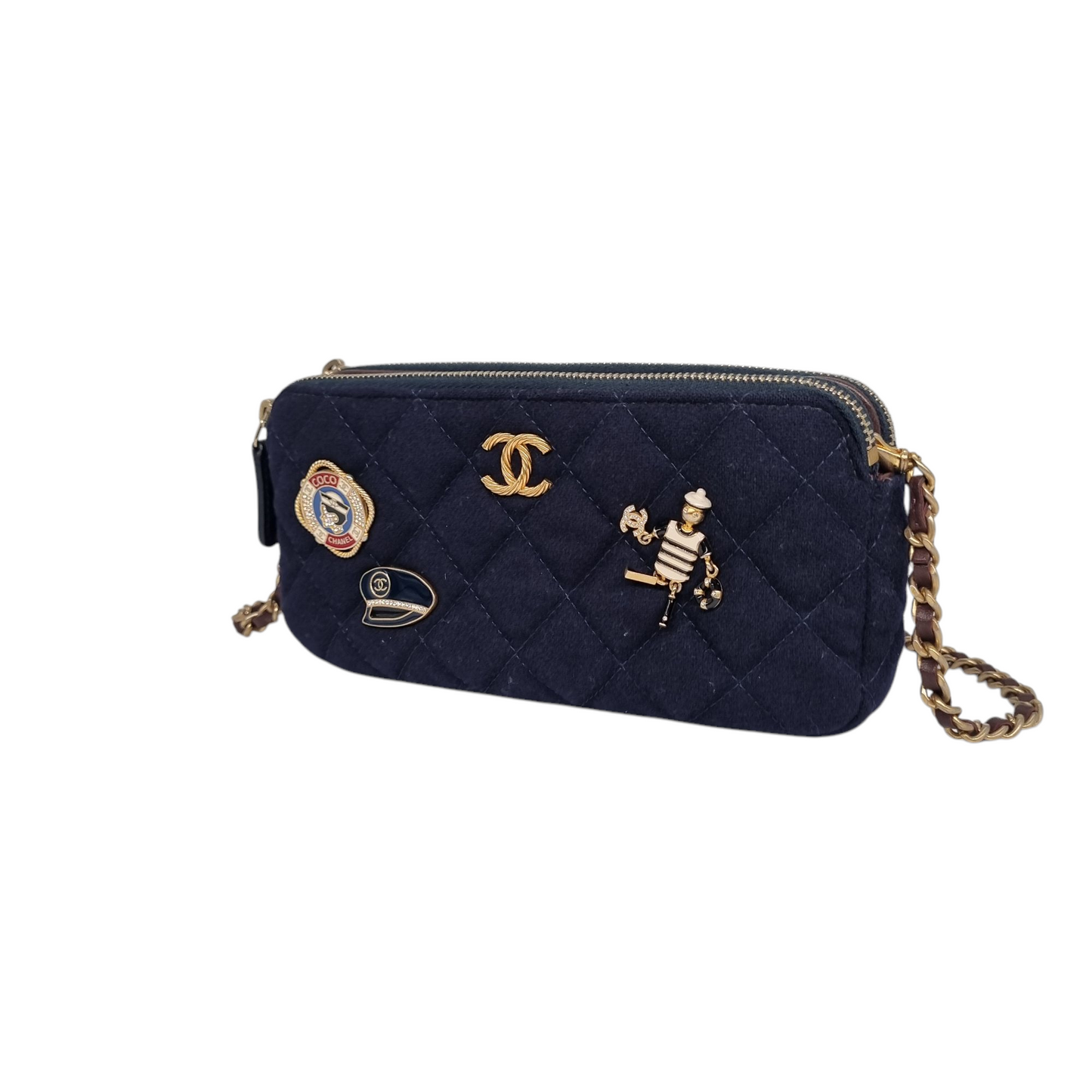 Chanel Charming Navy Crossbody Bag #26 2019 Size 19x4x10