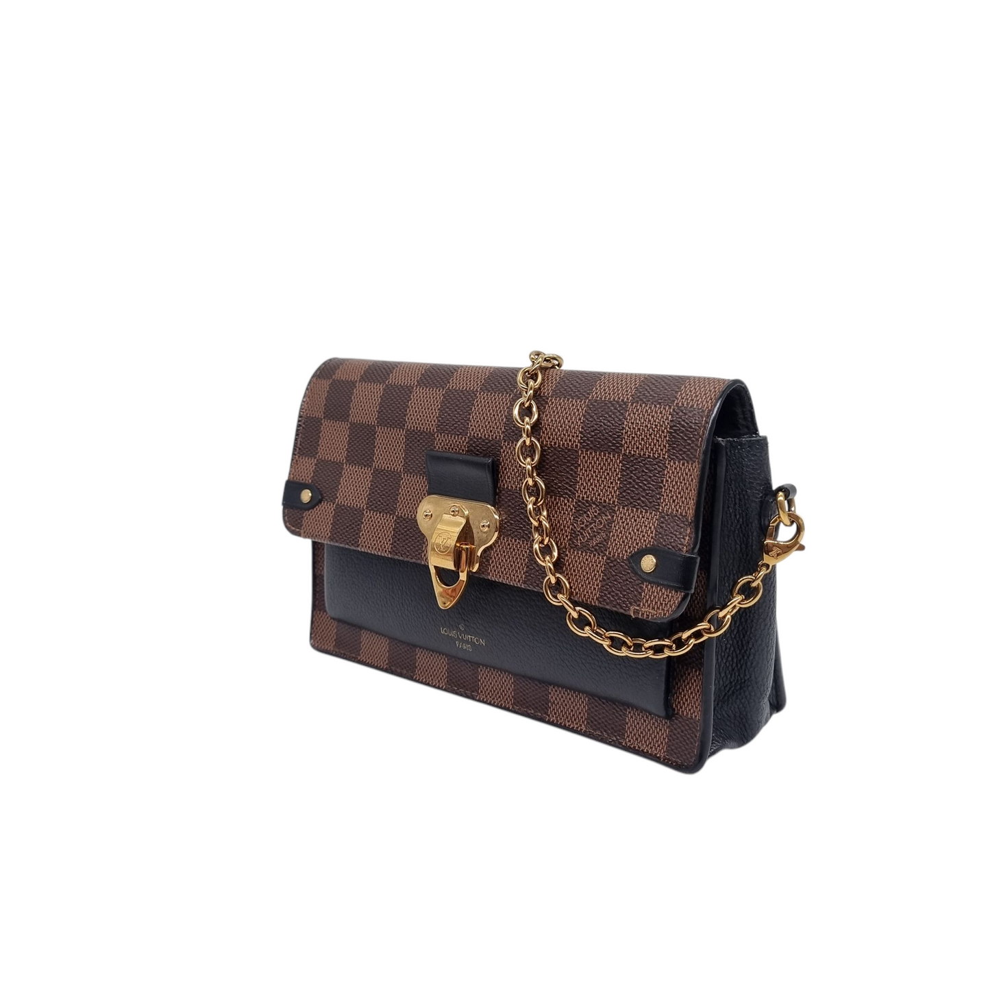Louis Vuitton Vavin Damier Ebene Chain Wallet 2021 Size 16x4x13