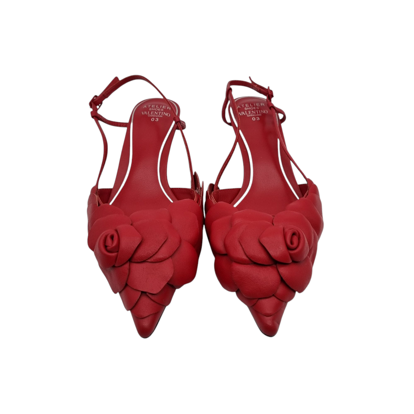 Valentino Garavani Atelier Rose Edition Heels Red Size 40/27 Dari Ujung