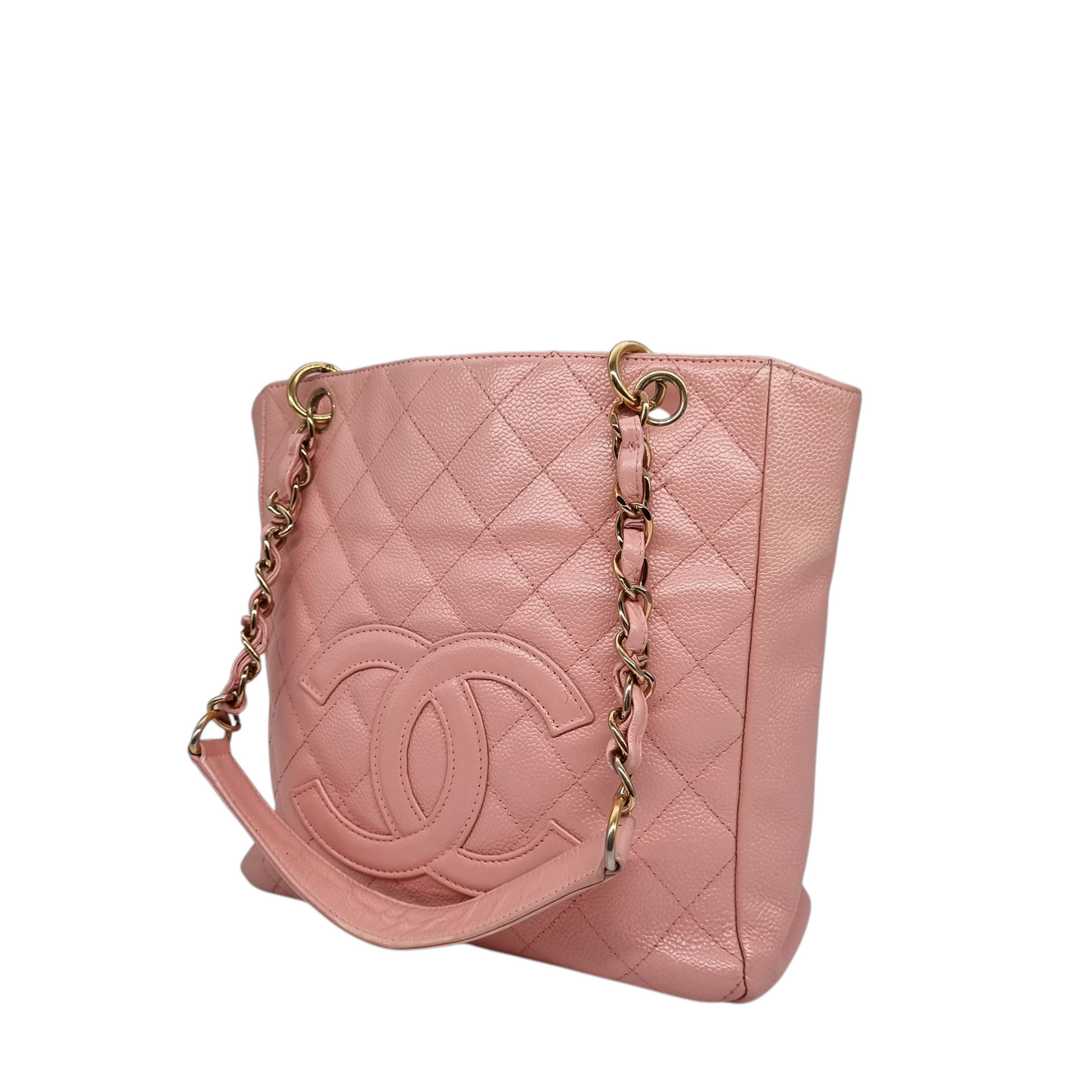 Chanel PST Pink Caviar GHW #9 Size 24x9x24