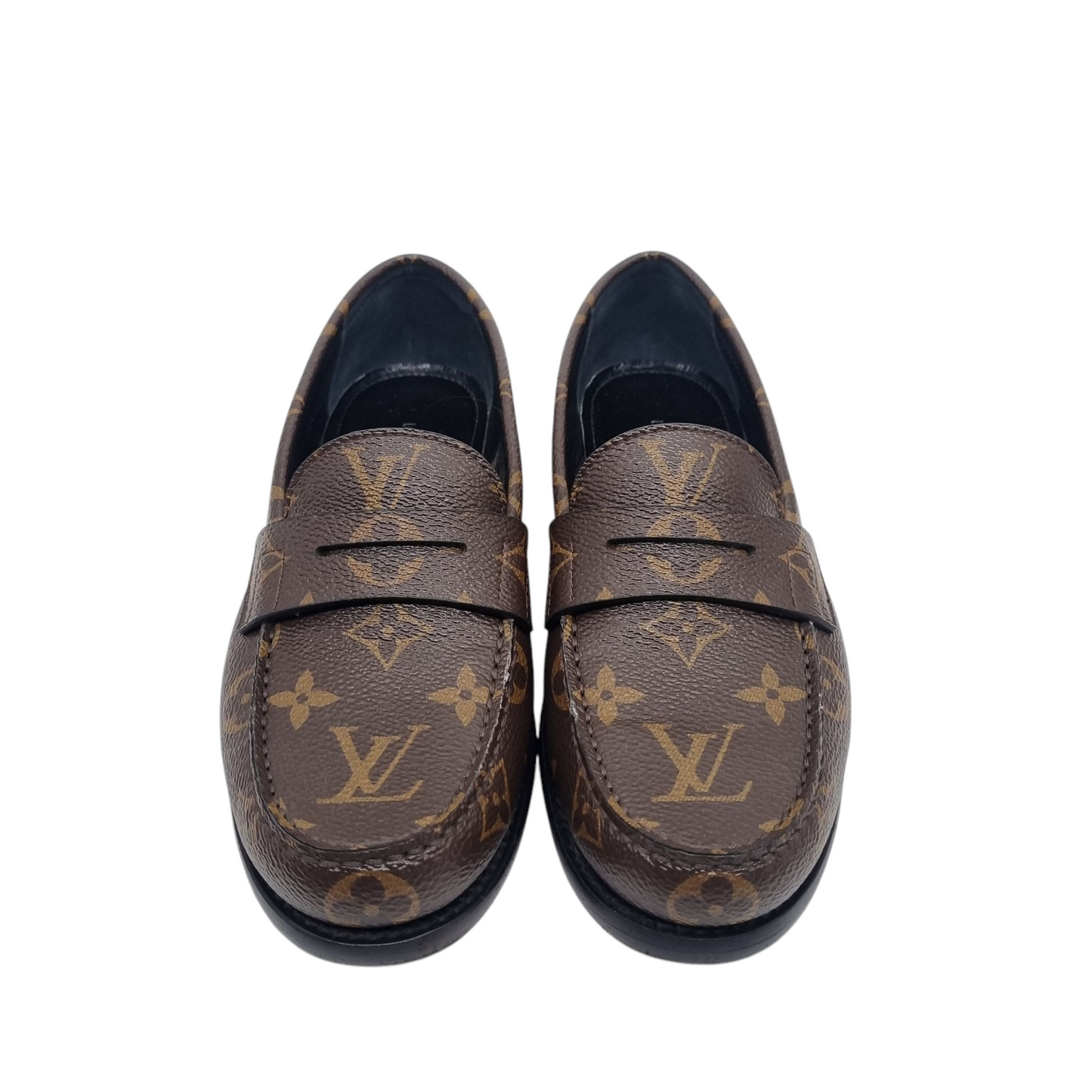 Louis Vuitton Mocasin Plano Chess Loafers Mono Size 35,5/23