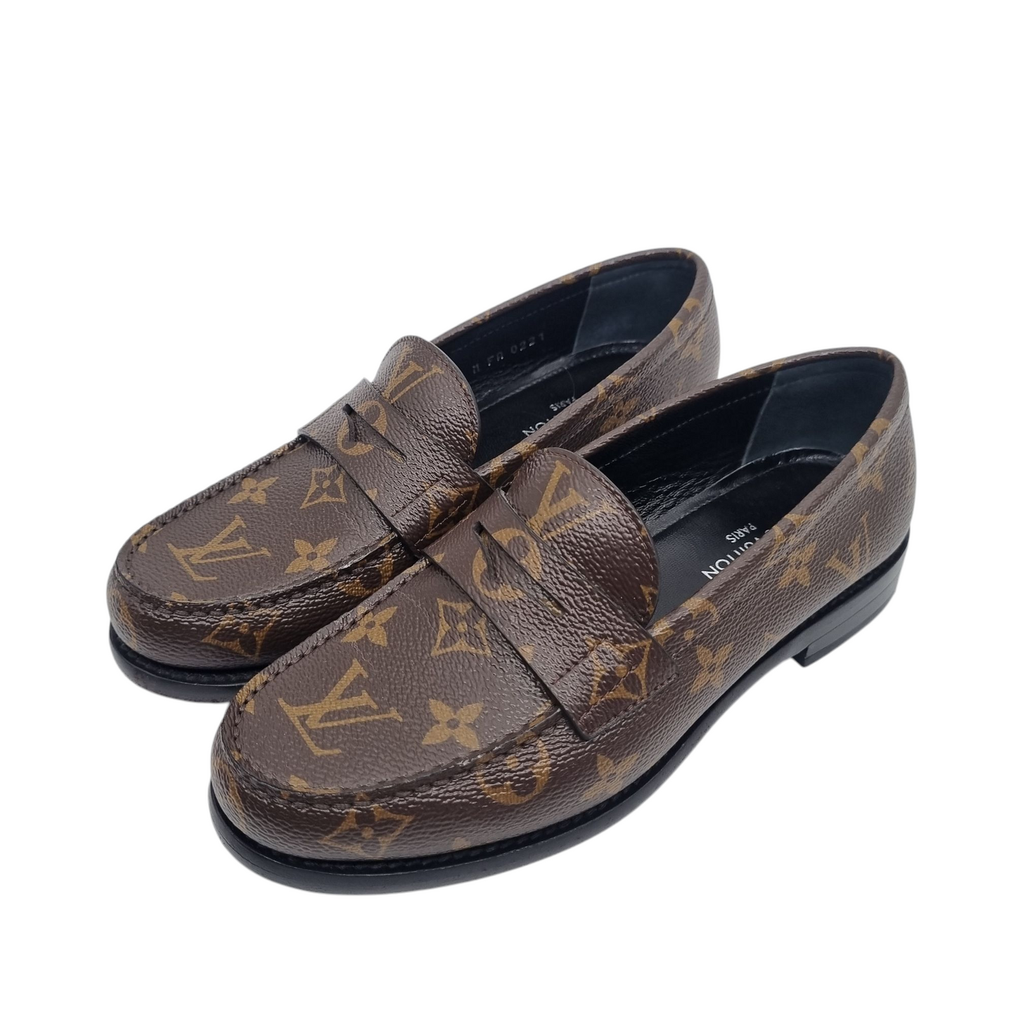 Louis Vuitton Mocasin Plano Chess Loafers Mono Size 35,5/23