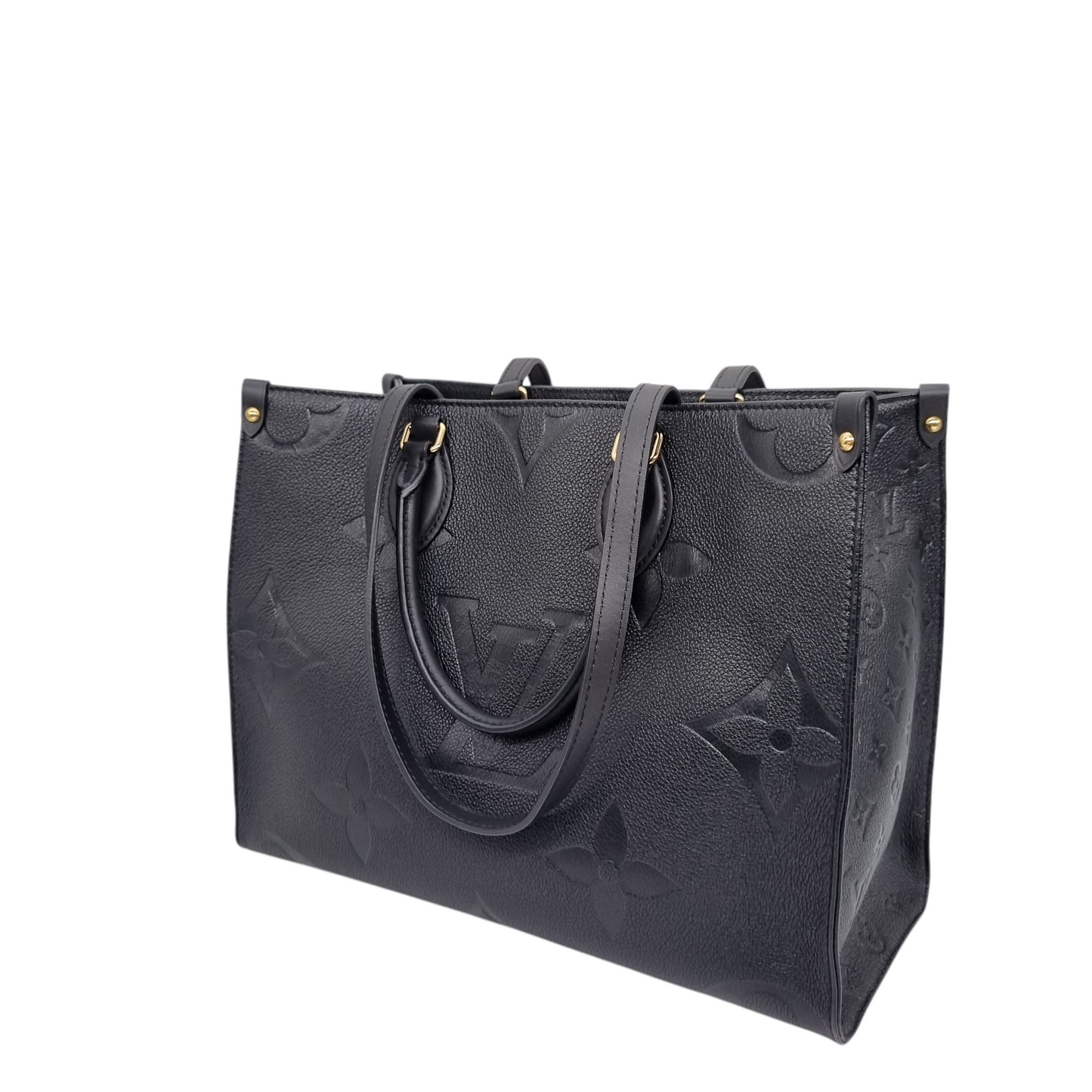 Louis Vuitton On The Go MM Monogram Empre Black CHIP Size 34x15x27