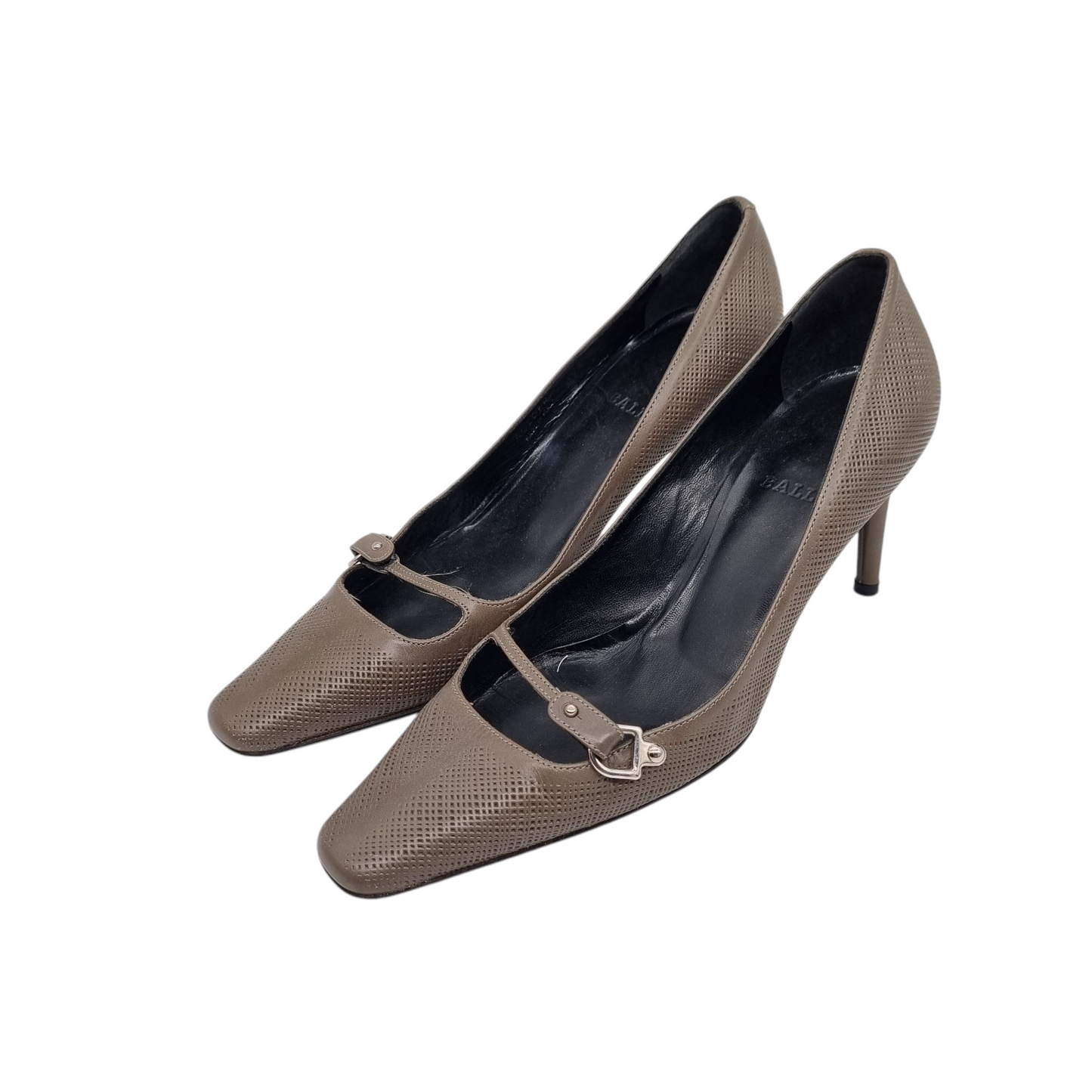 Bally Kitten Heels Etoupe Size 36,5/24