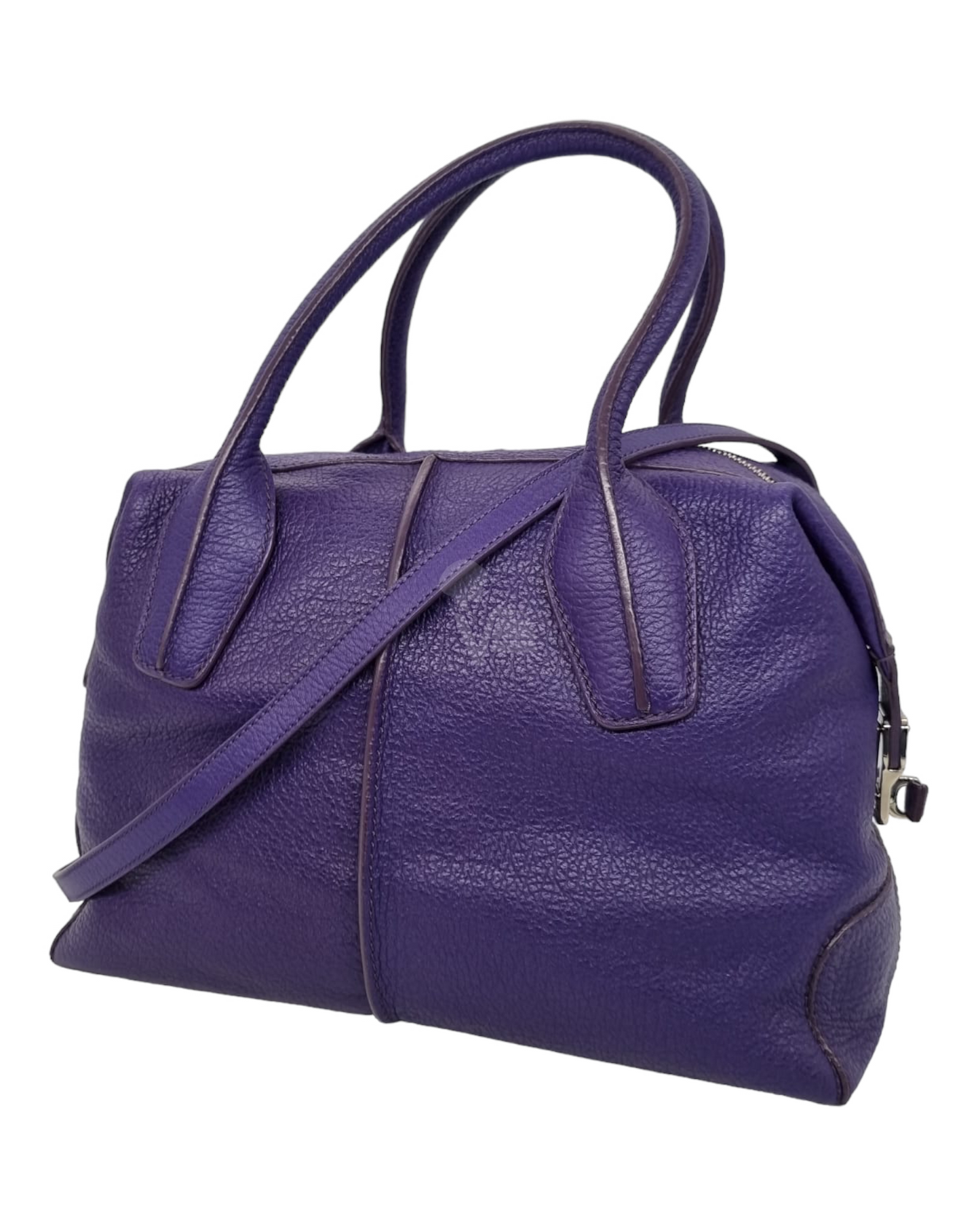 Tod's D-Styling Convertibles Bauletto Purple SHW Size 35x15x24