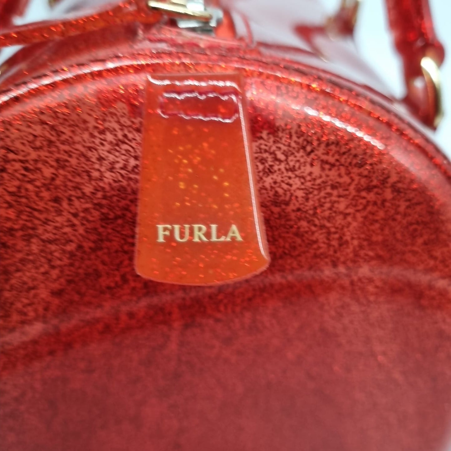 Furla Speedy Candy Red Metalic size 30x17x25