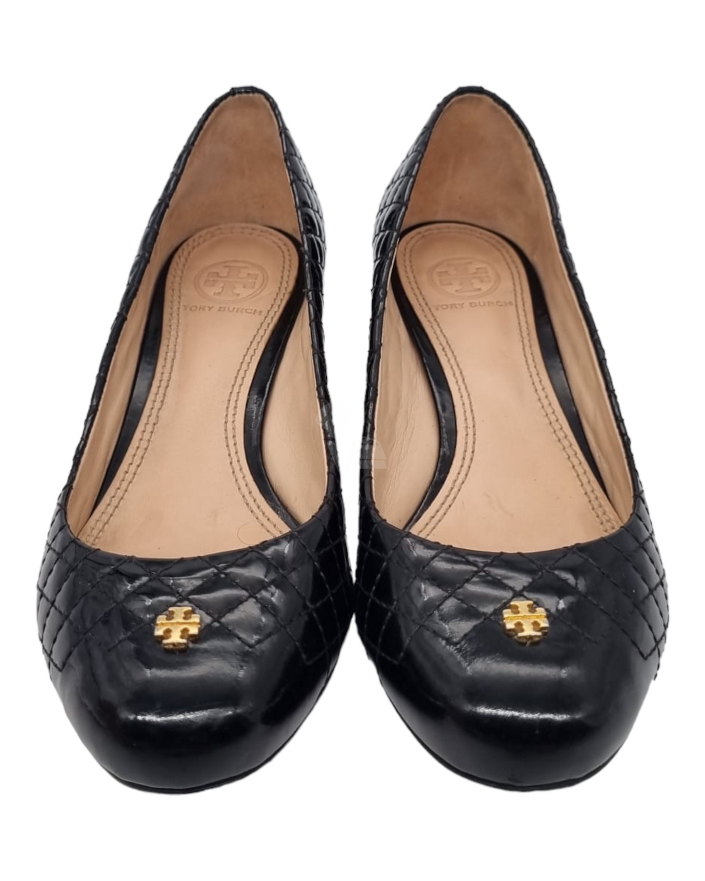 Tory Burch Patent Pump Black Insole 24.5