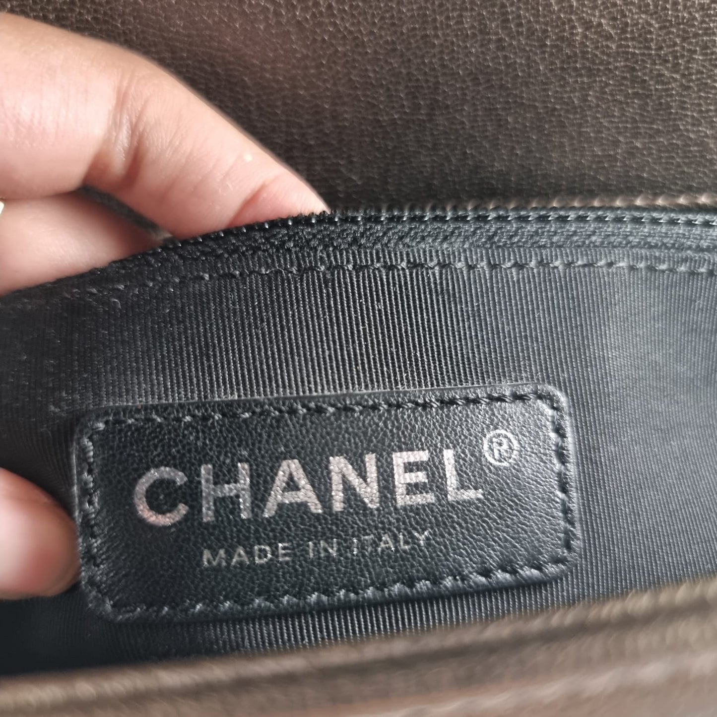 Chanel Boy Jumbo Bronze Unicorn #22 Size 28x6x18