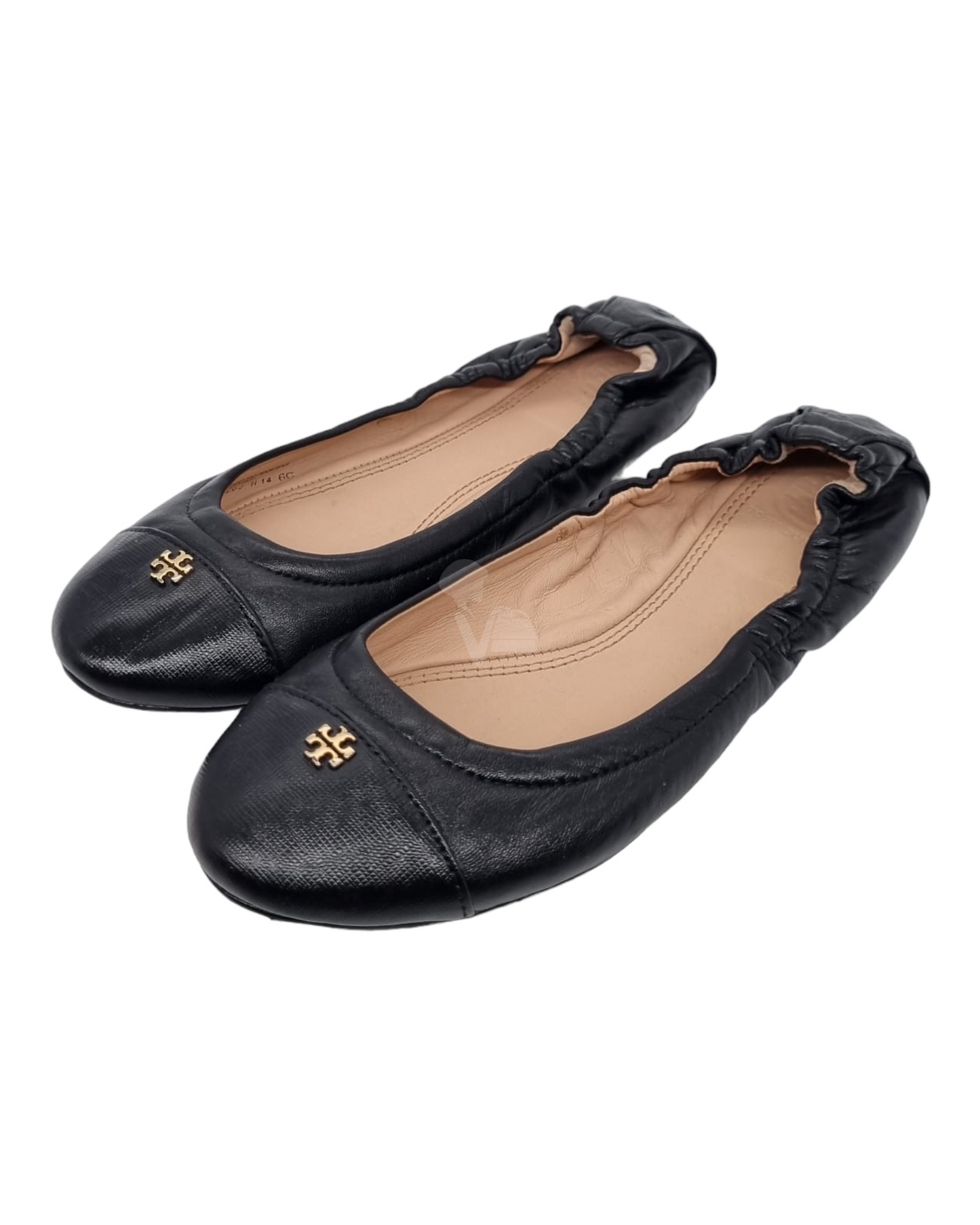 Tory Burch Ballerina Flat Black Size 6c/23