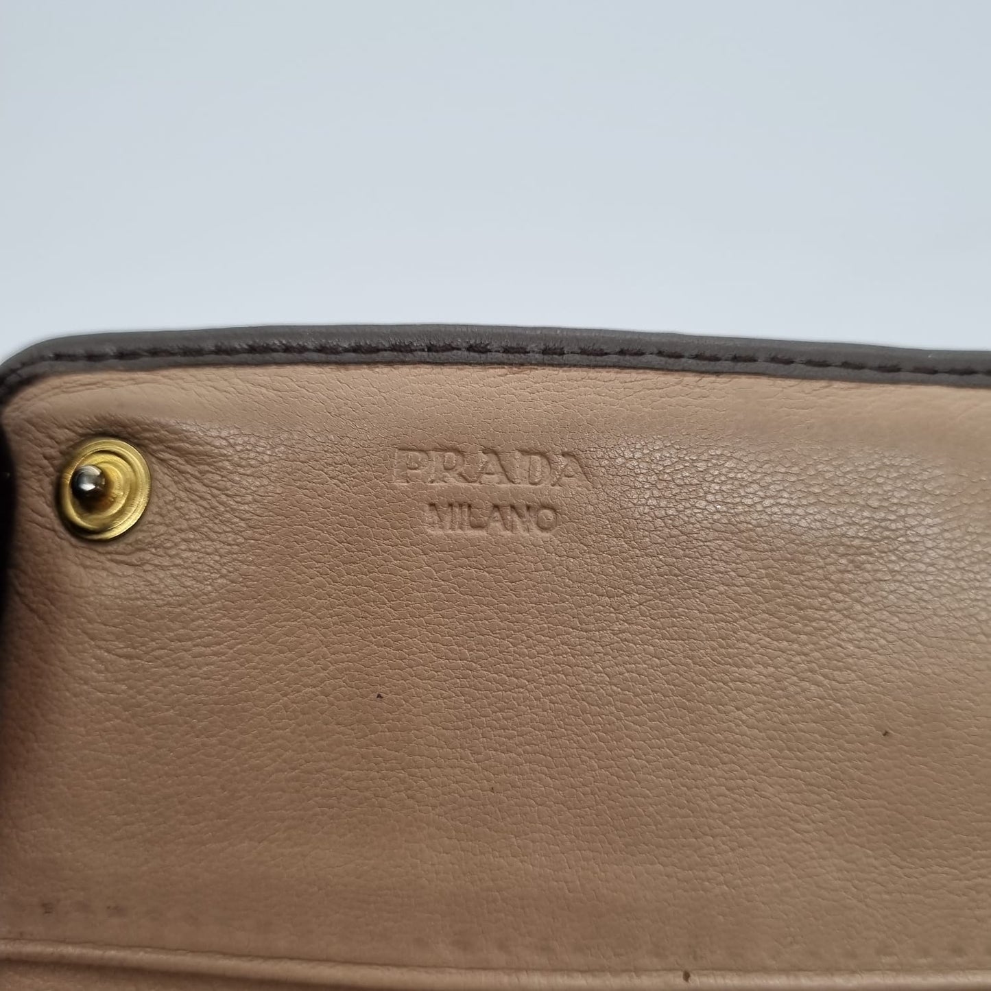 Prada Wallet 1NE011 Logo Jacquard Corda Brucia Size 19x9