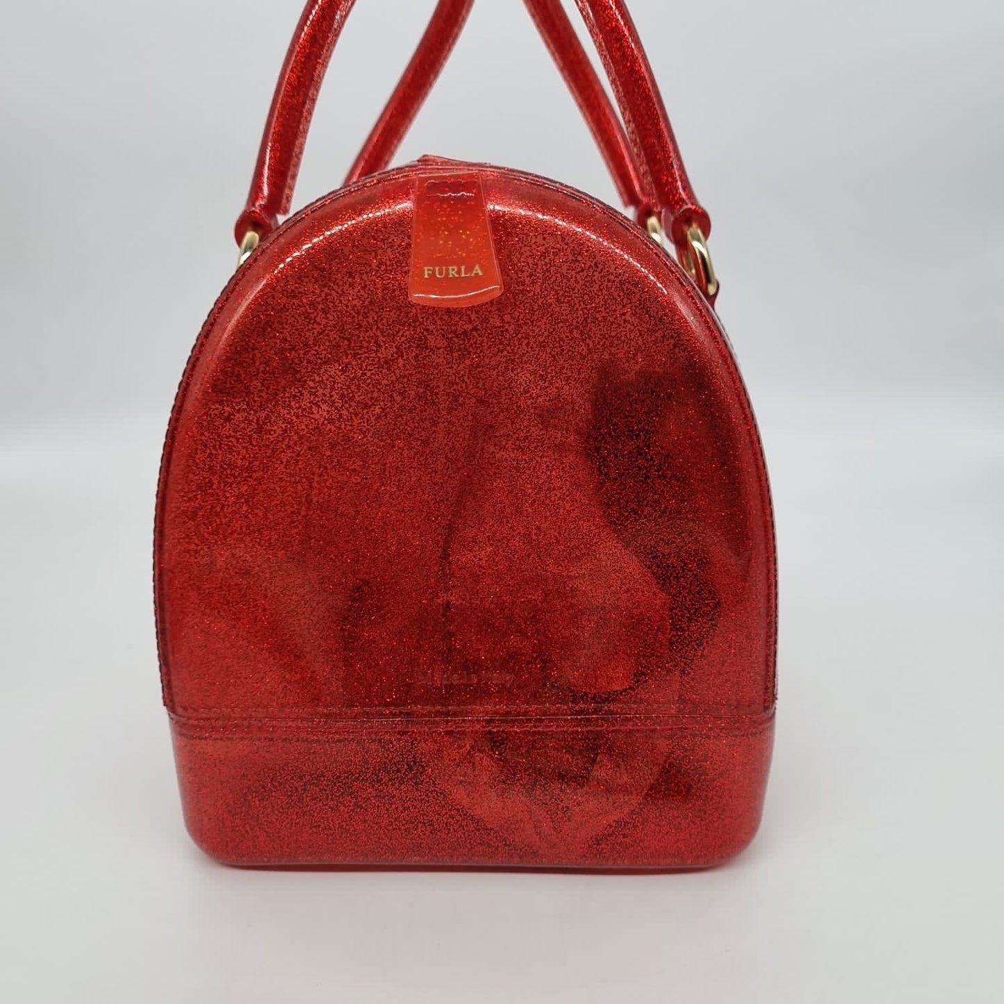 Furla Speedy Candy Red Metalic size 30x17x25
