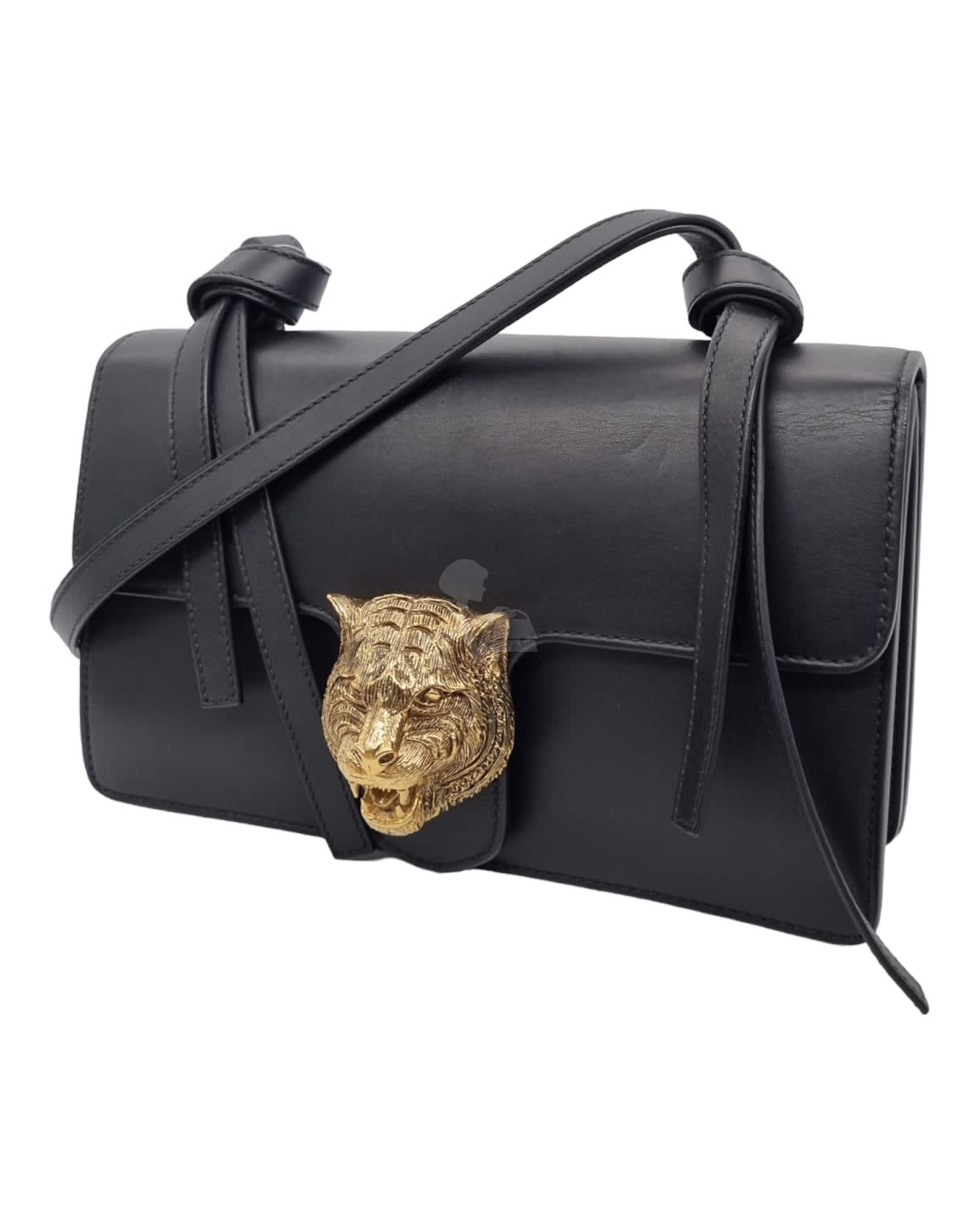 Gucci Animalier Shoulder Bag Black Size 27x6x17