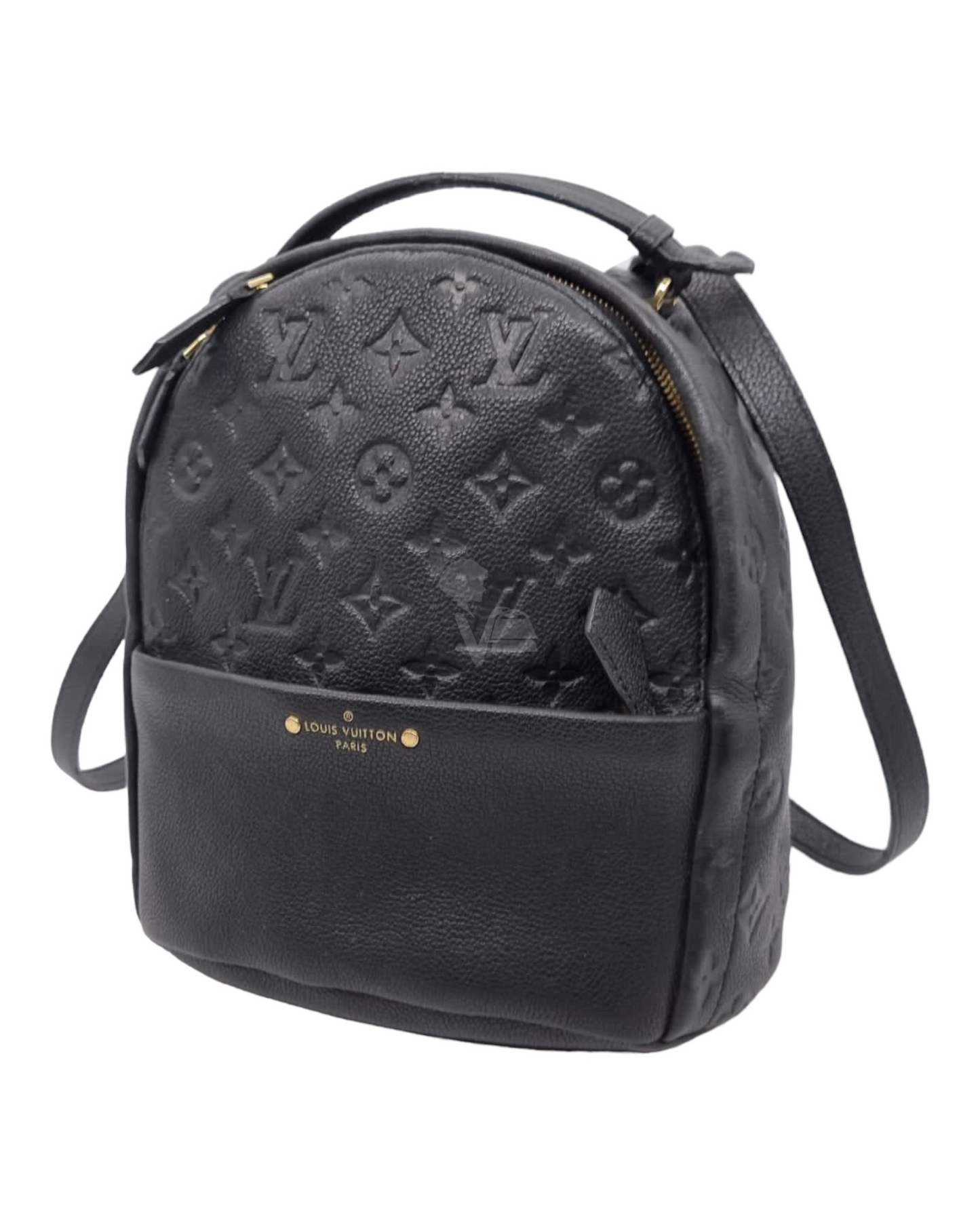Louis Vuitton Sorbonne Backpack Monogram Empeinte Black 2017 Size 24x13x25