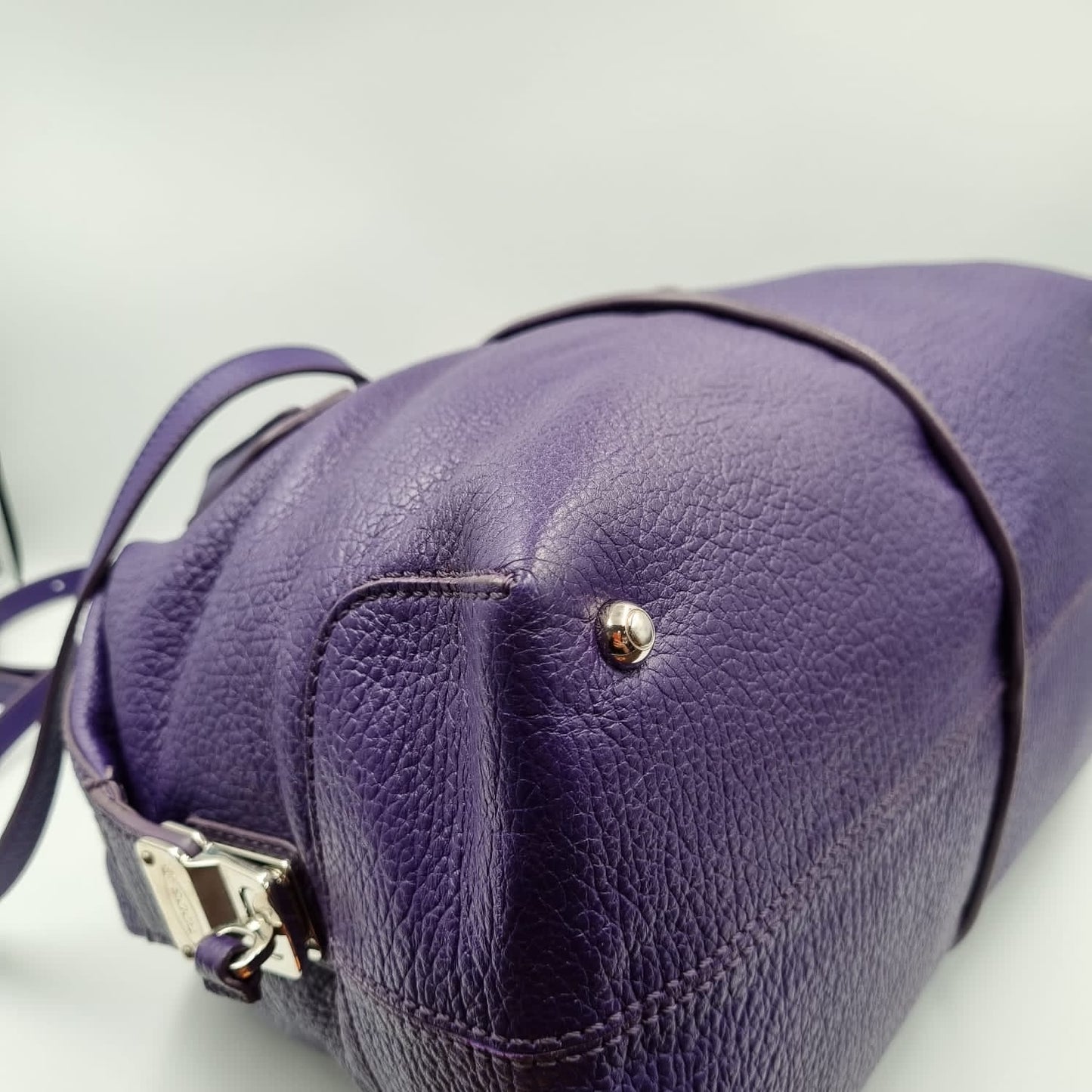 Tod's D-Styling Convertibles Bauletto Purple SHW Size 35x15x24