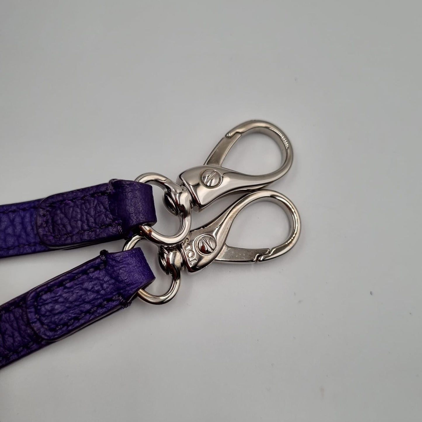 Tod's D-Styling Convertibles Bauletto Purple SHW Size 35x15x24