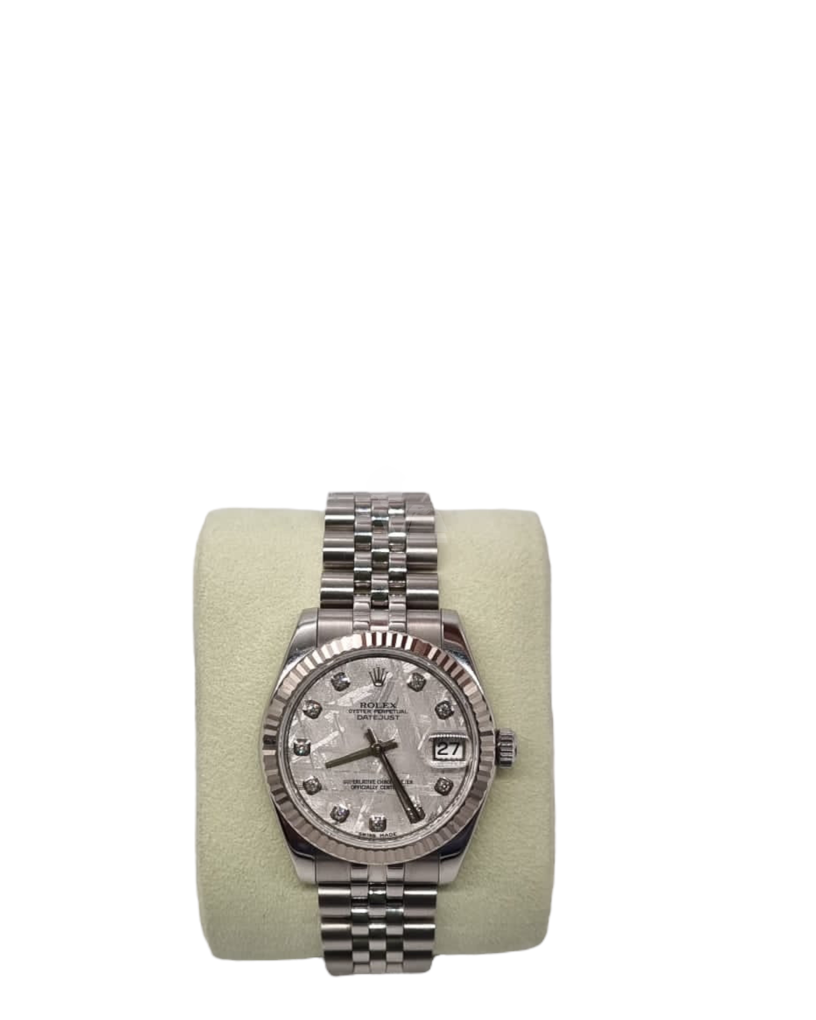 Rolex Oyster Swimpruf Perpetual Datejust Silver 30mm Bagloverz Caroline