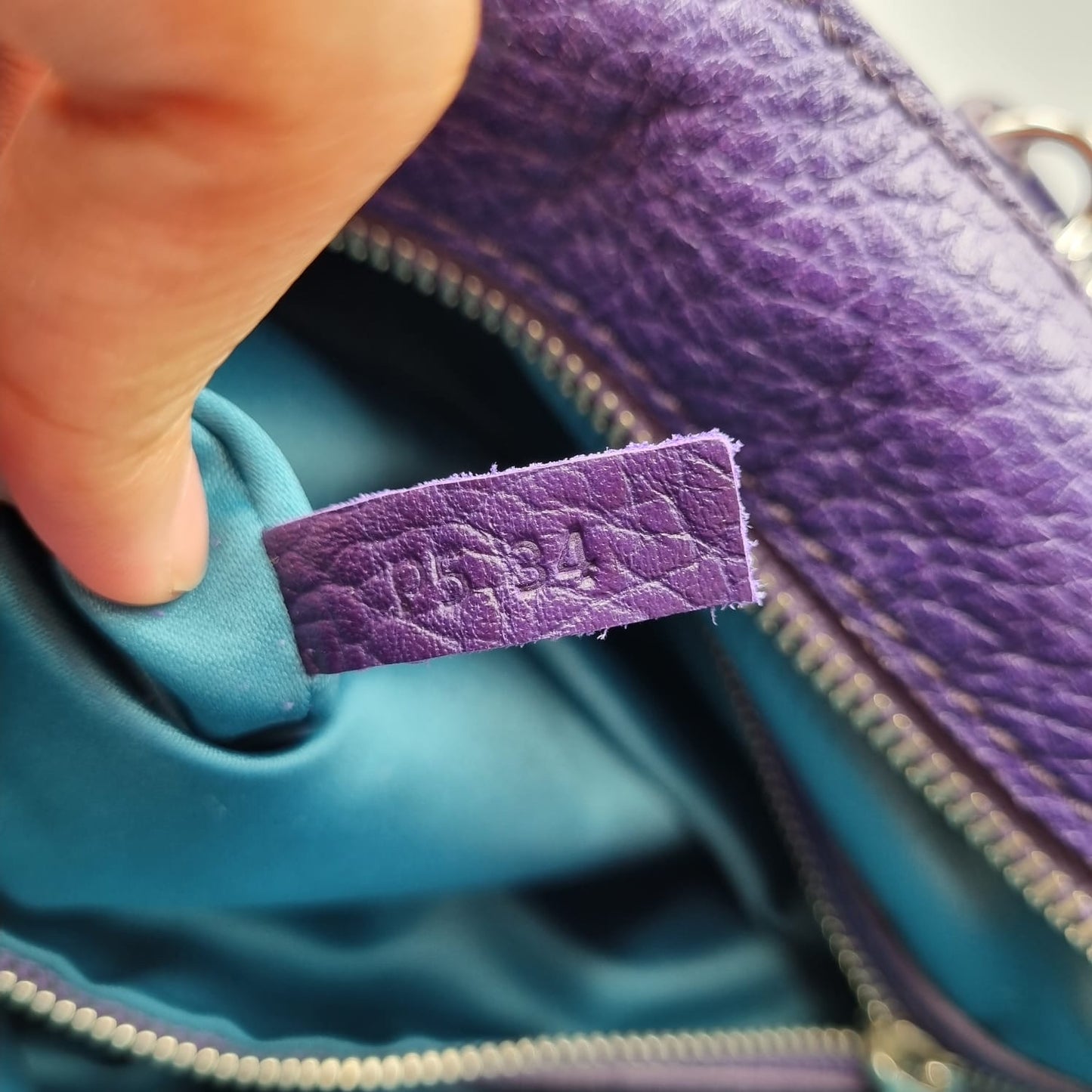 Tod's D-Styling Convertibles Bauletto Purple SHW Size 35x15x24