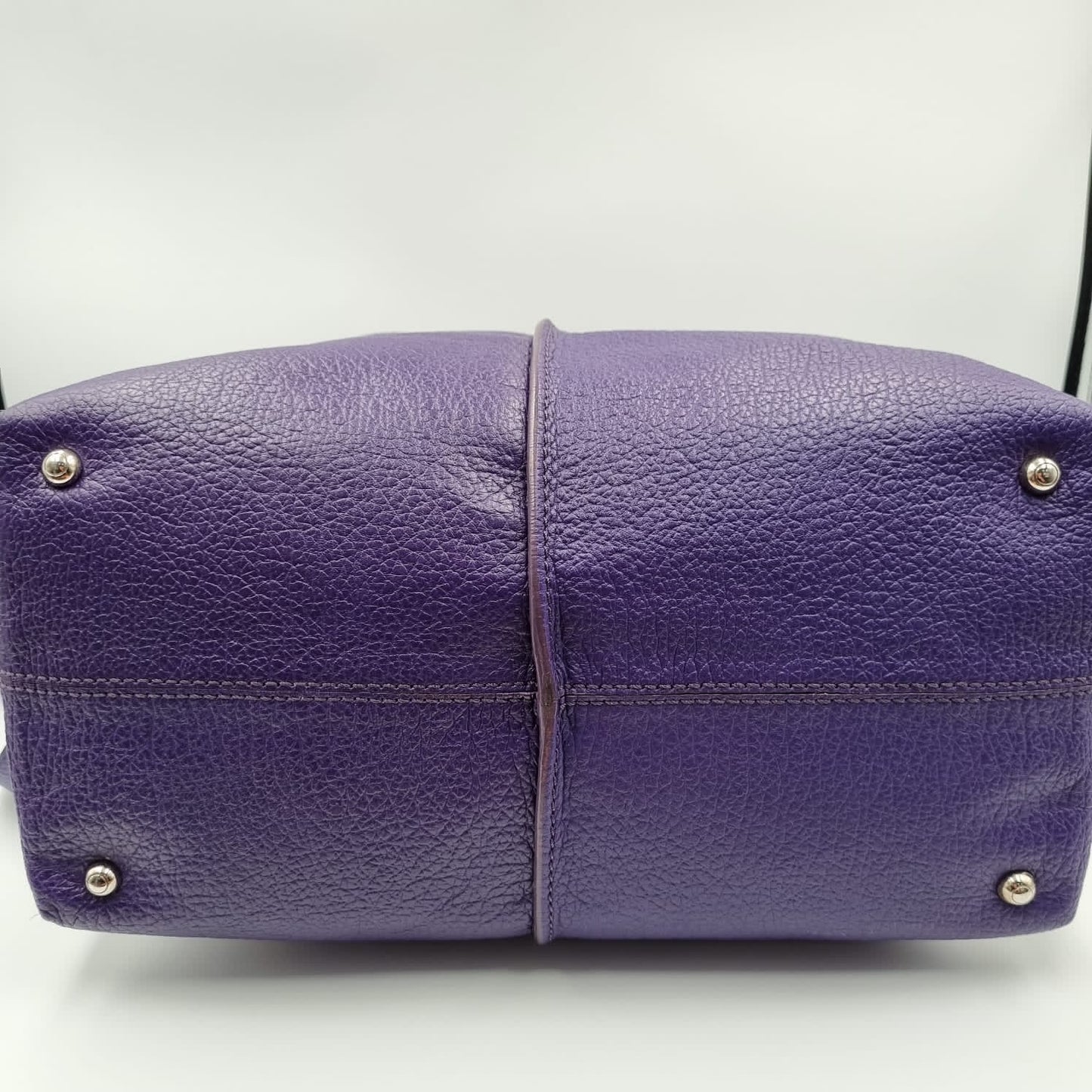 Tod's D-Styling Convertibles Bauletto Purple SHW Size 35x15x24