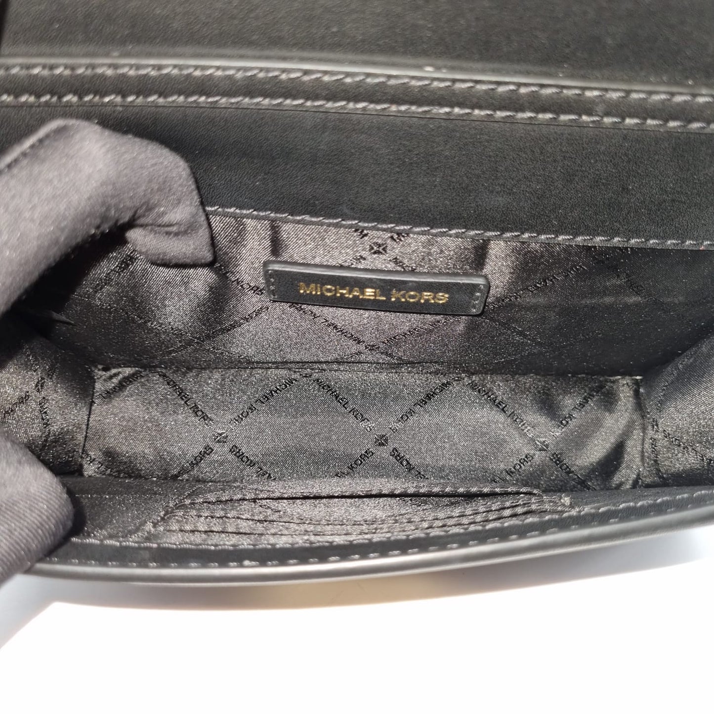 Michael Kors Mini CECE shoulder Bag Black Size 22x5x14