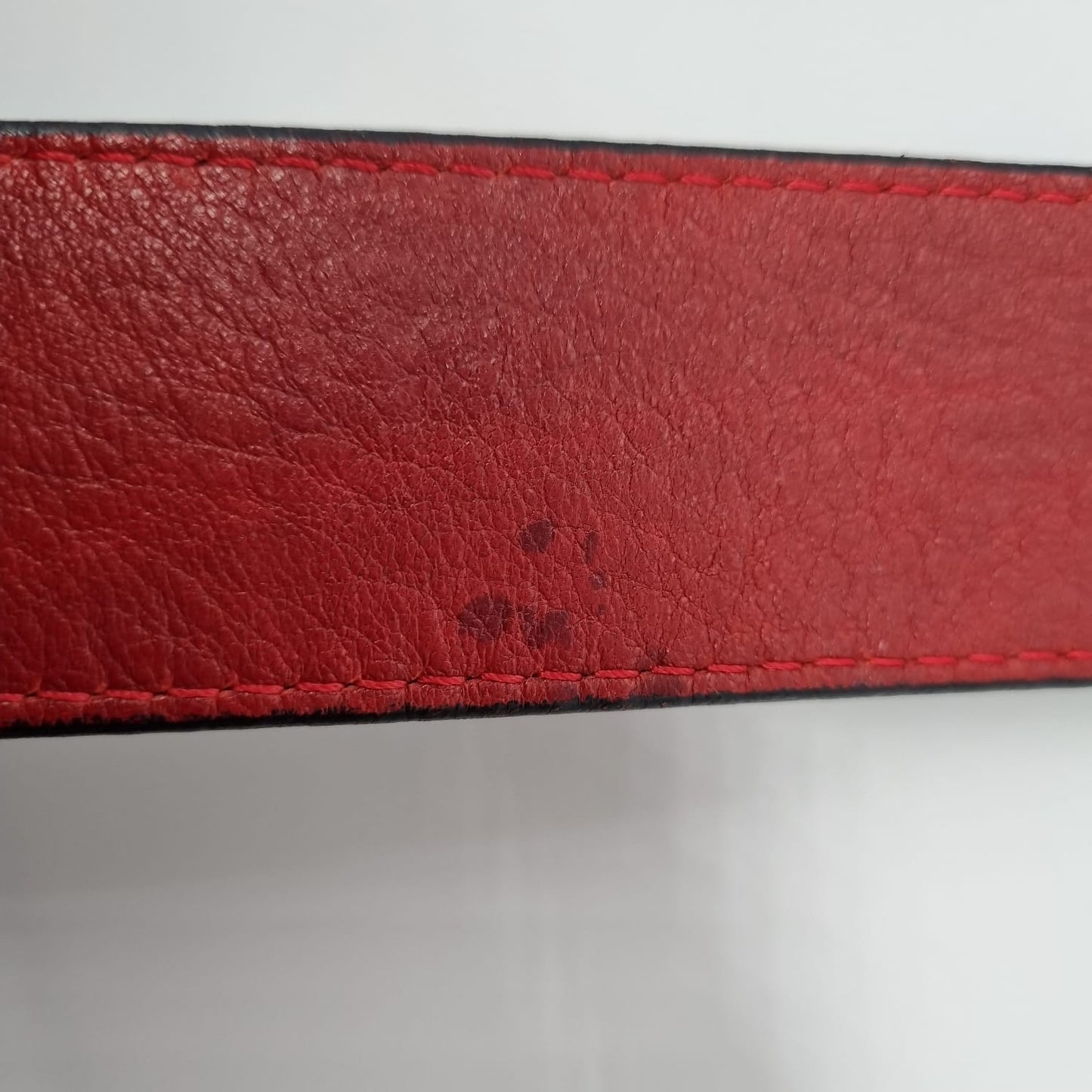 Tory Burch Reversible Logo Leather Belt Red P. 102cm