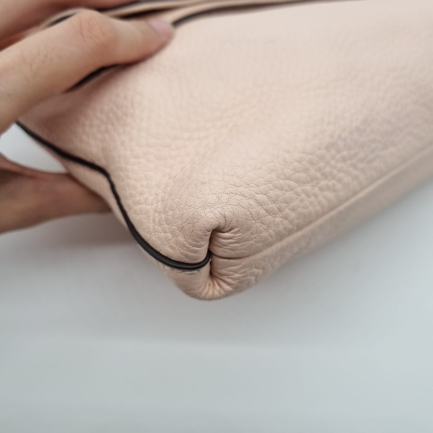 Tory Burch Thea Foldover Pink Sling Bag GHW Size 30X4X21