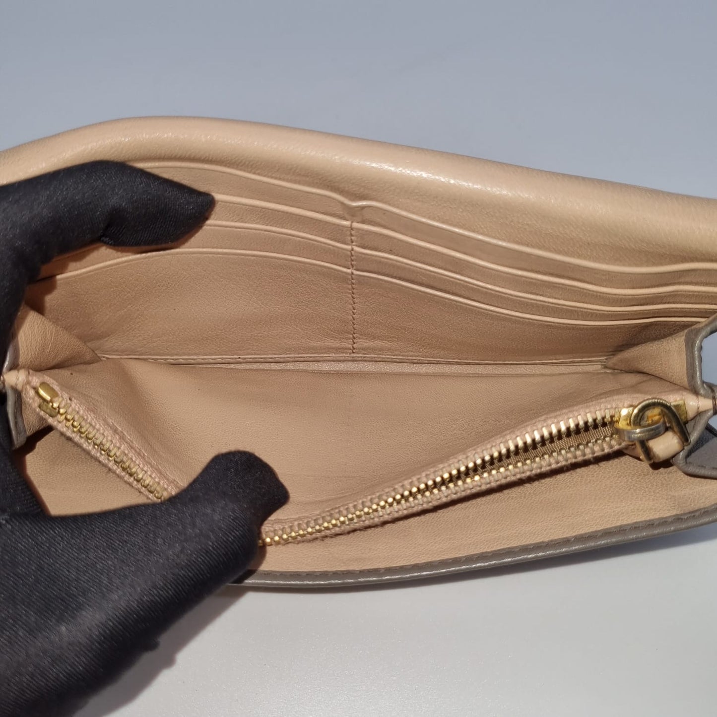 Prada Wallet 1NE011 Logo Jacquard Corda Brucia Size 19x9