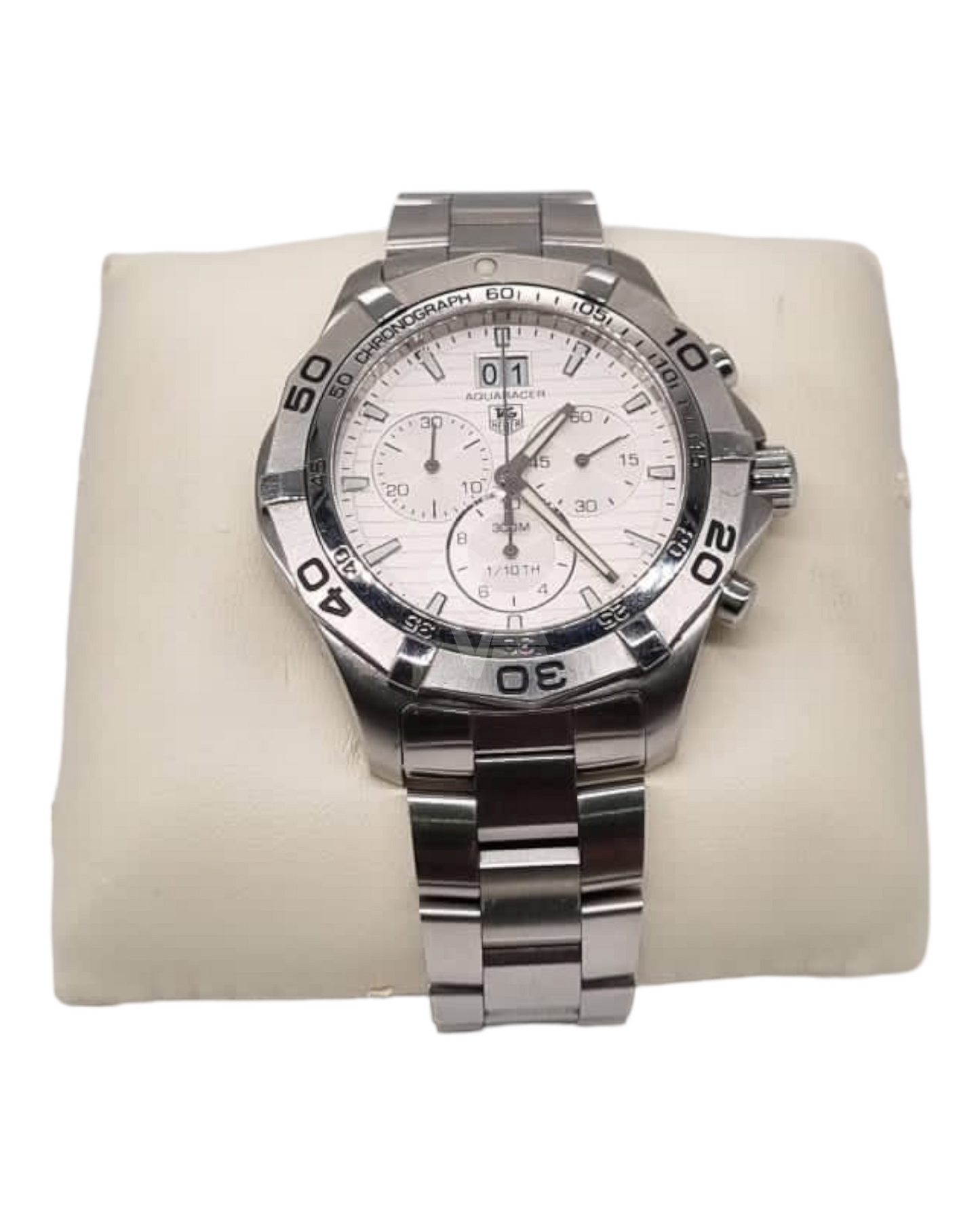 Tag Heuer Chronograph Stainless Steel Watch Silver 43mm