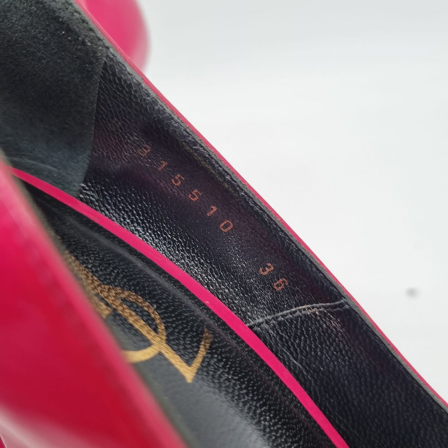 Yves Saint Laurent Tribtoo Pump Heels Pink Fucshia Size 36/23